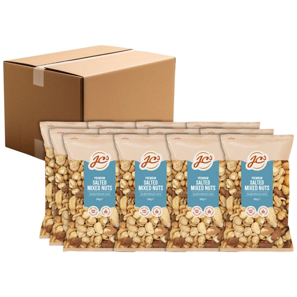 1 JC's Mixed Salted Nuts 350g 12 Pack, 1 of 2
