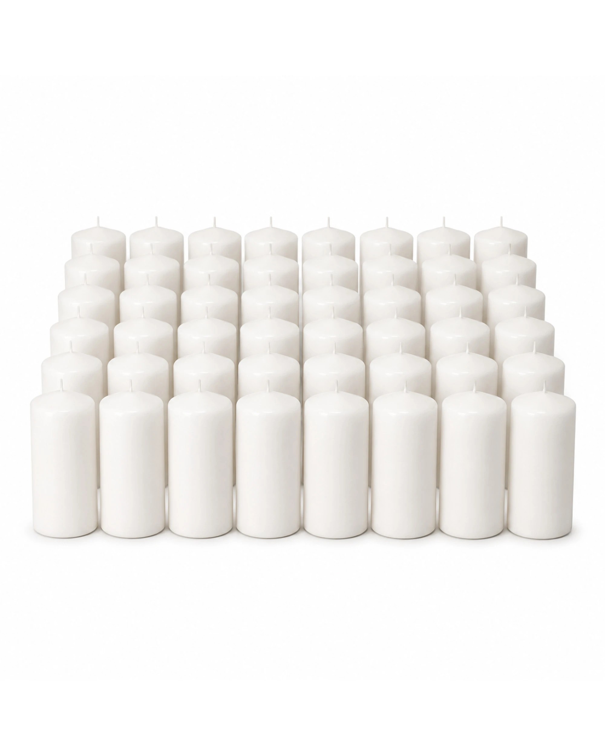1 BR Home 48-Pack Lead Free Unscented Church Candles 2" x 4", 1 of 2
