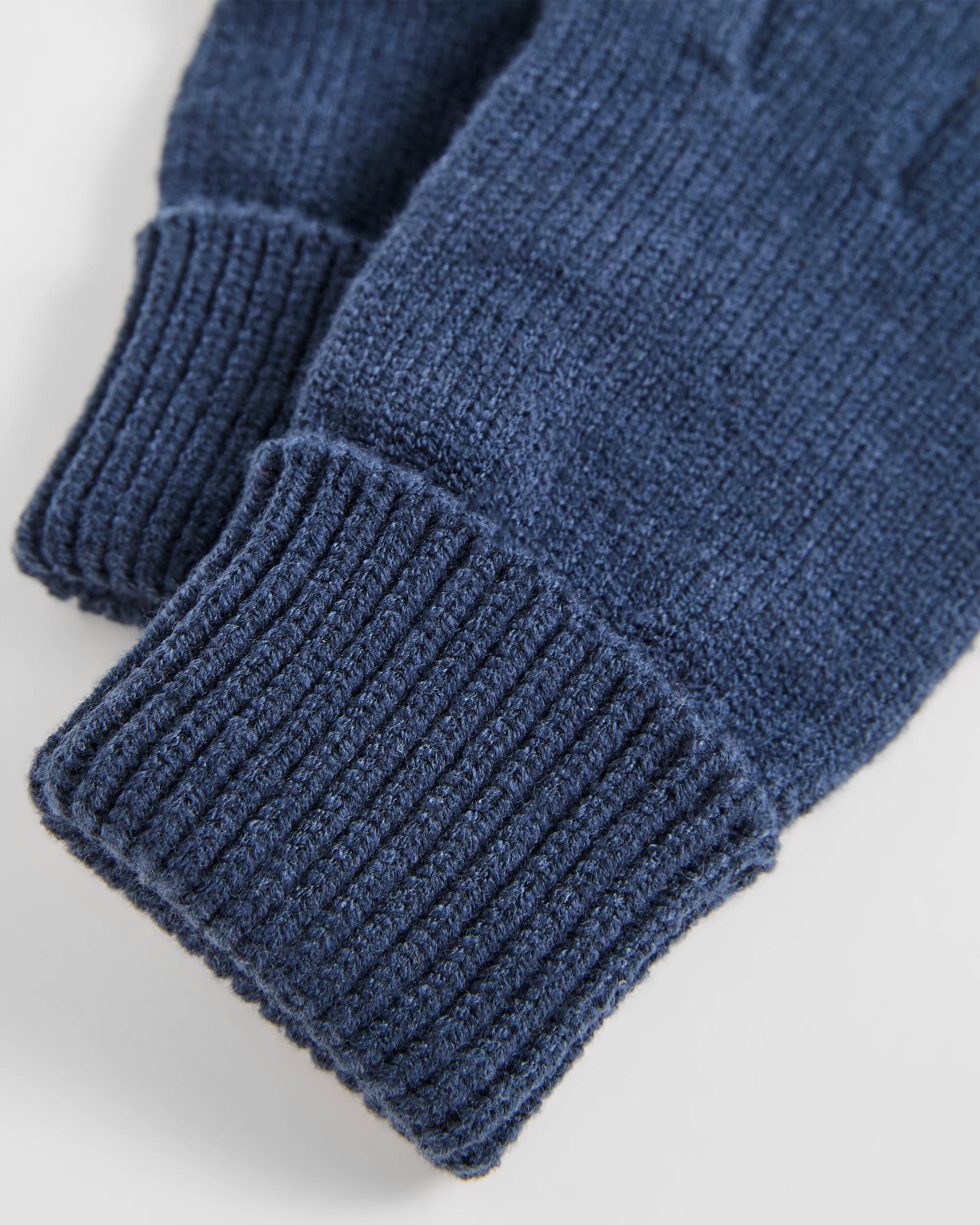 2 Target Kids Essential Rib Knit Gloves NAVY, 2 of 2