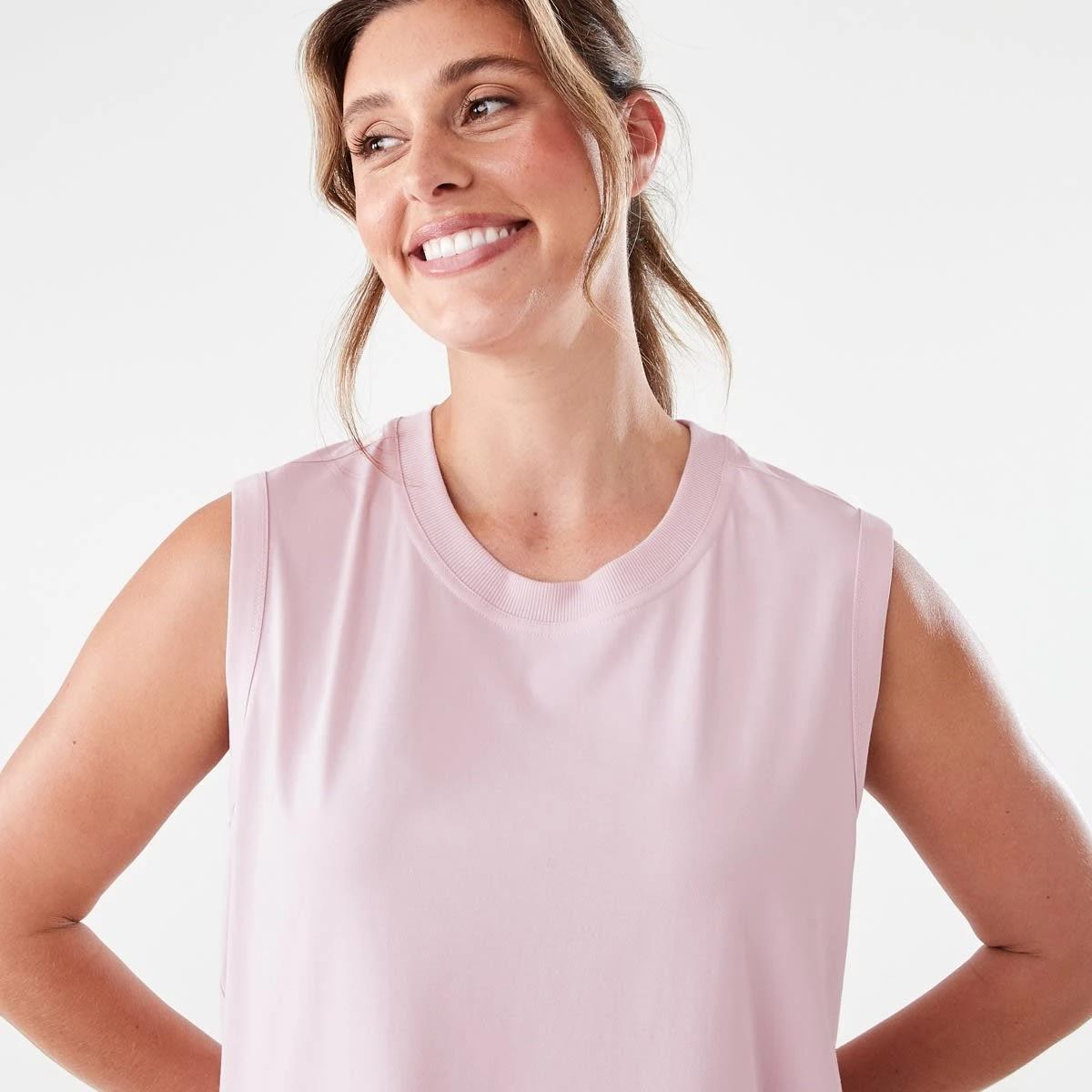 4 Active Womens Muscle Tank Aura Pink, 4 of 6