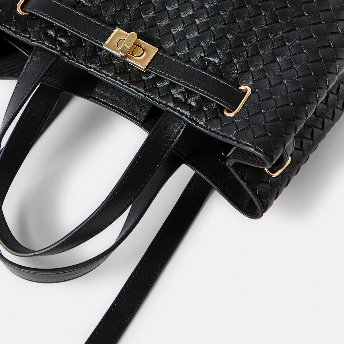 3 Crossbody Tote Bag Black, 3 of 3