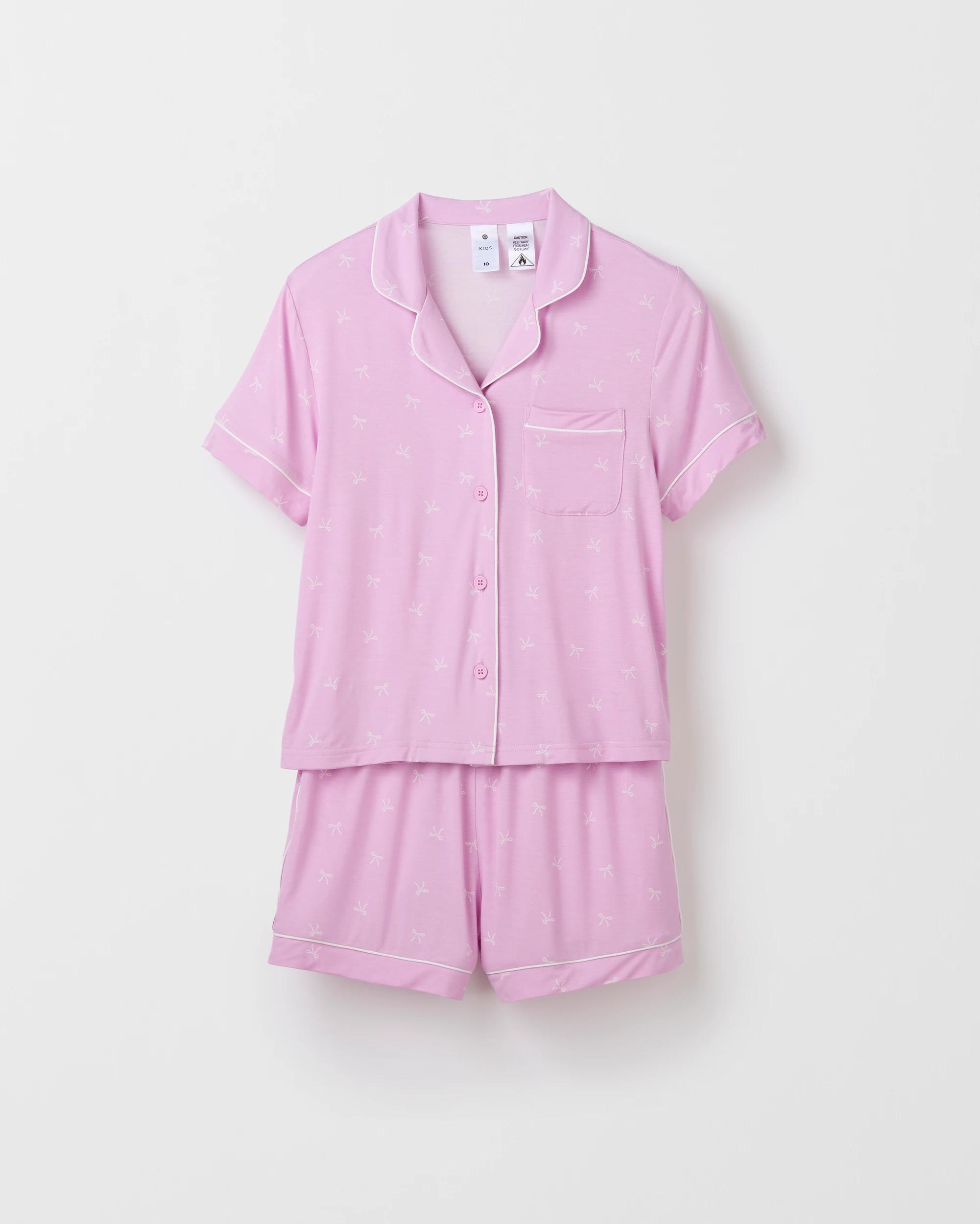 1 Target Kids Bamboo Older Girls Pyjama Set PURPLE, 1 of 4