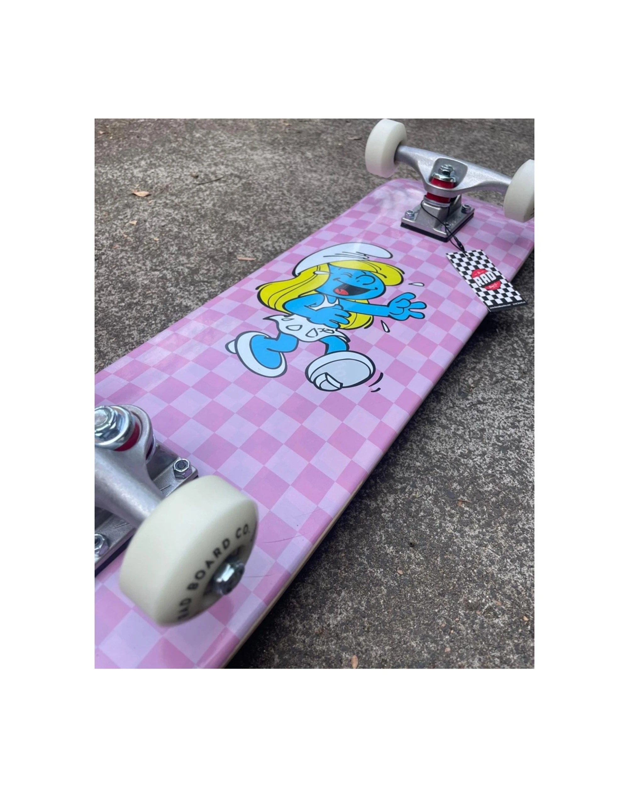 3 Rad Board Co Smurfs Complete Skateboard Dude Crew Smurfette Laughing 7.75 Inch - Multi, 3 of 7
