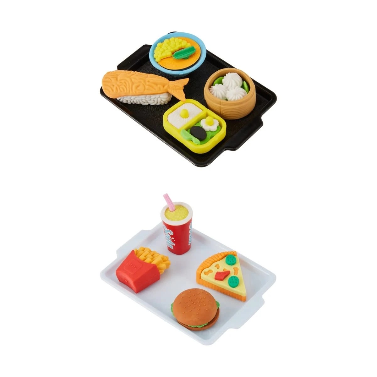 3 4 Pack Erasers with Tray - Assorted, 3 of 5
