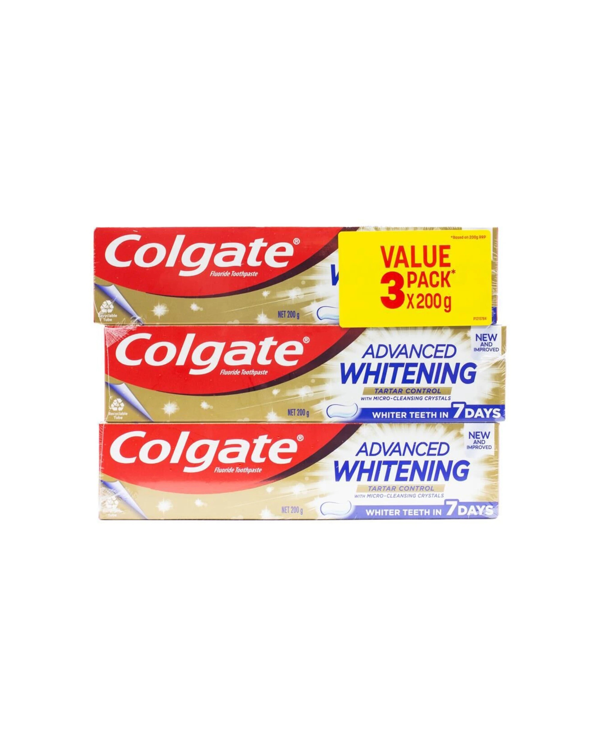 2 Colgate Advanced Whitening Toothpaste Tartar Control 4PK 200g Oral Care - Multi, 2 of 3