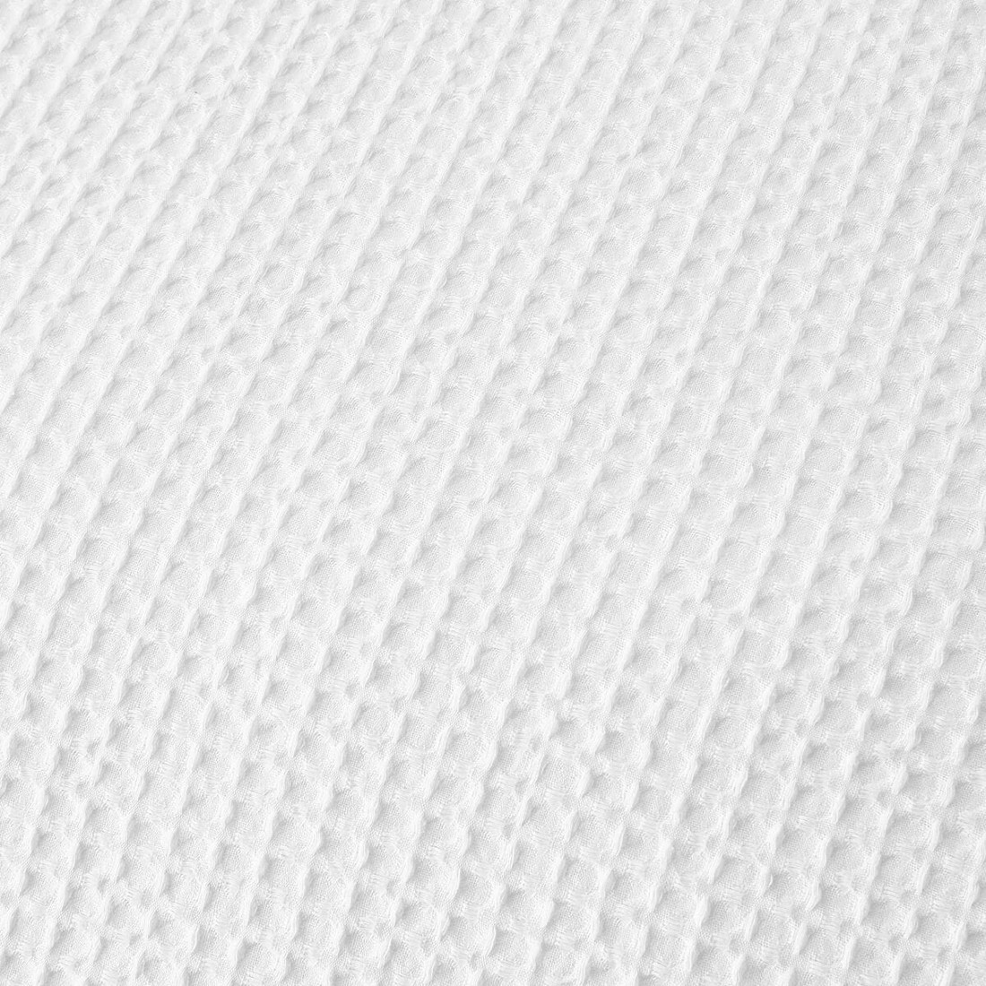 4 Waffle Cotton Quilt Cover Set - Single Bed, White, 4 of 6