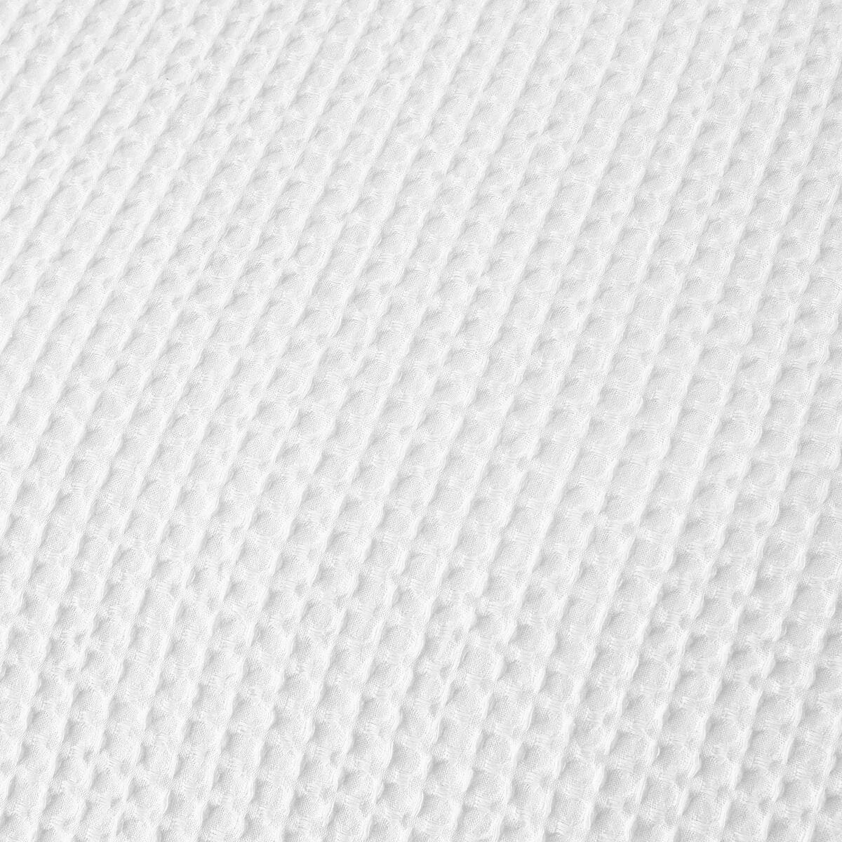 4 Waffle Cotton Quilt Cover Set - Single Bed, White, 4 of 6