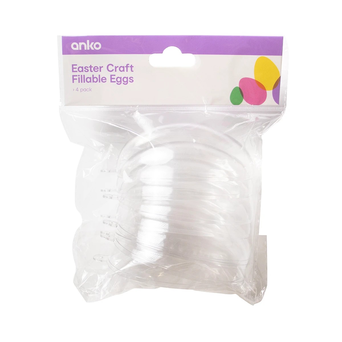 1 4 Pack Fillable Easter Eggs, 1 of 3