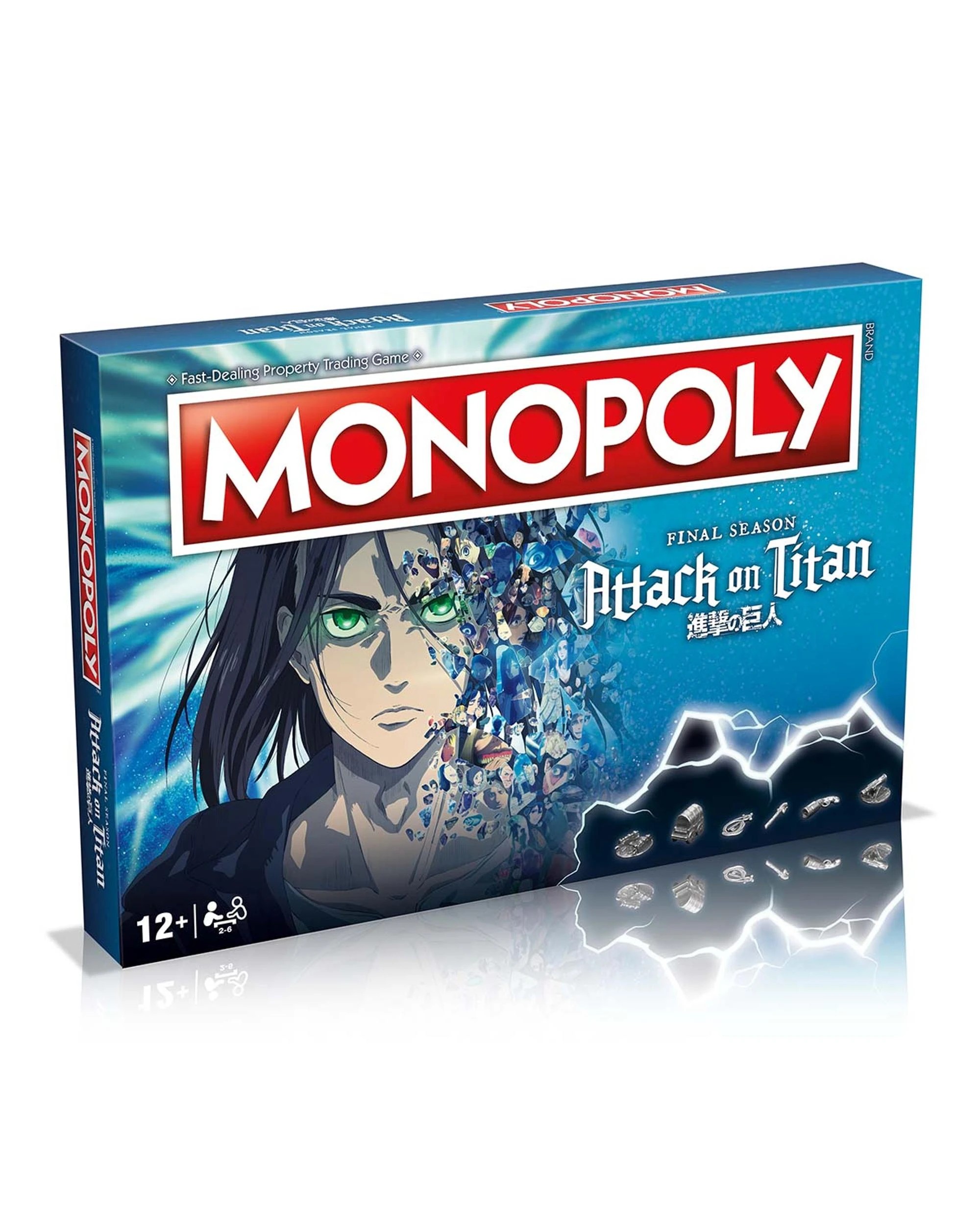 2 Winning Moves Monopoly Attack On Titan Final Season Edition Board Game, 2 of 7