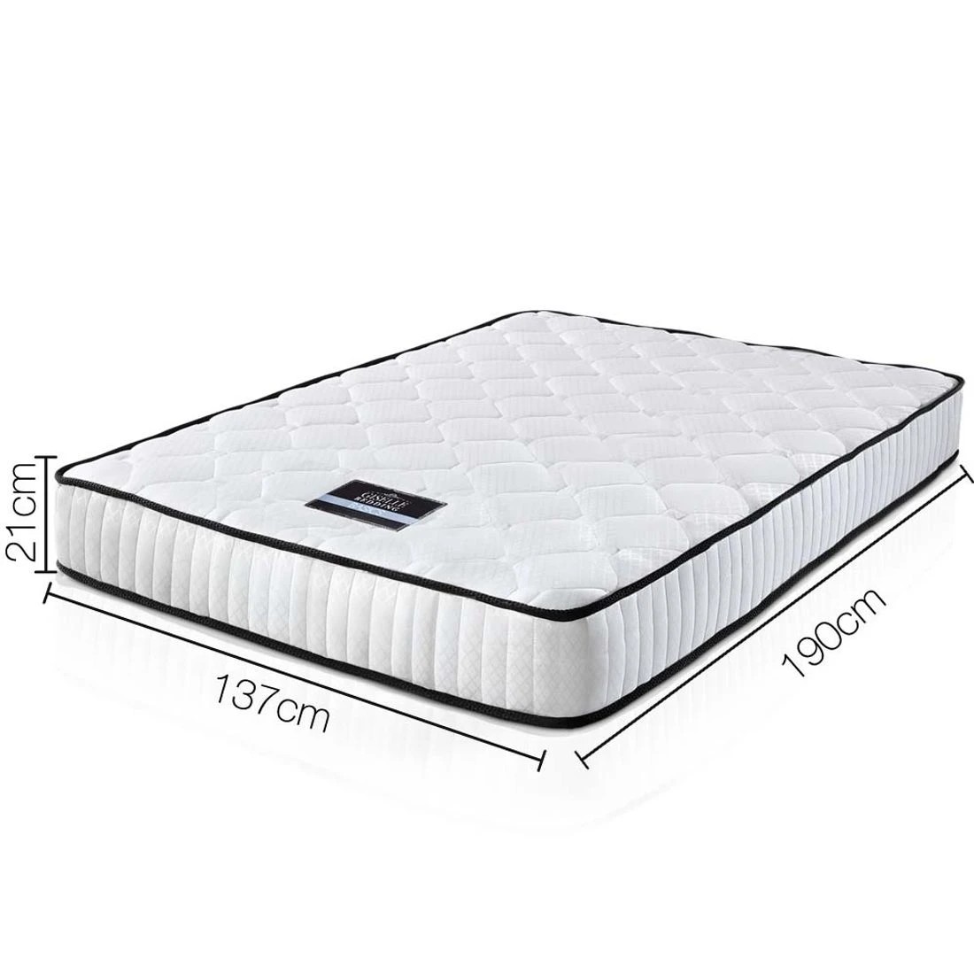 2 Giselle Bedding 21cm Mattress Tight Top Double
 - White, 2 of 3
