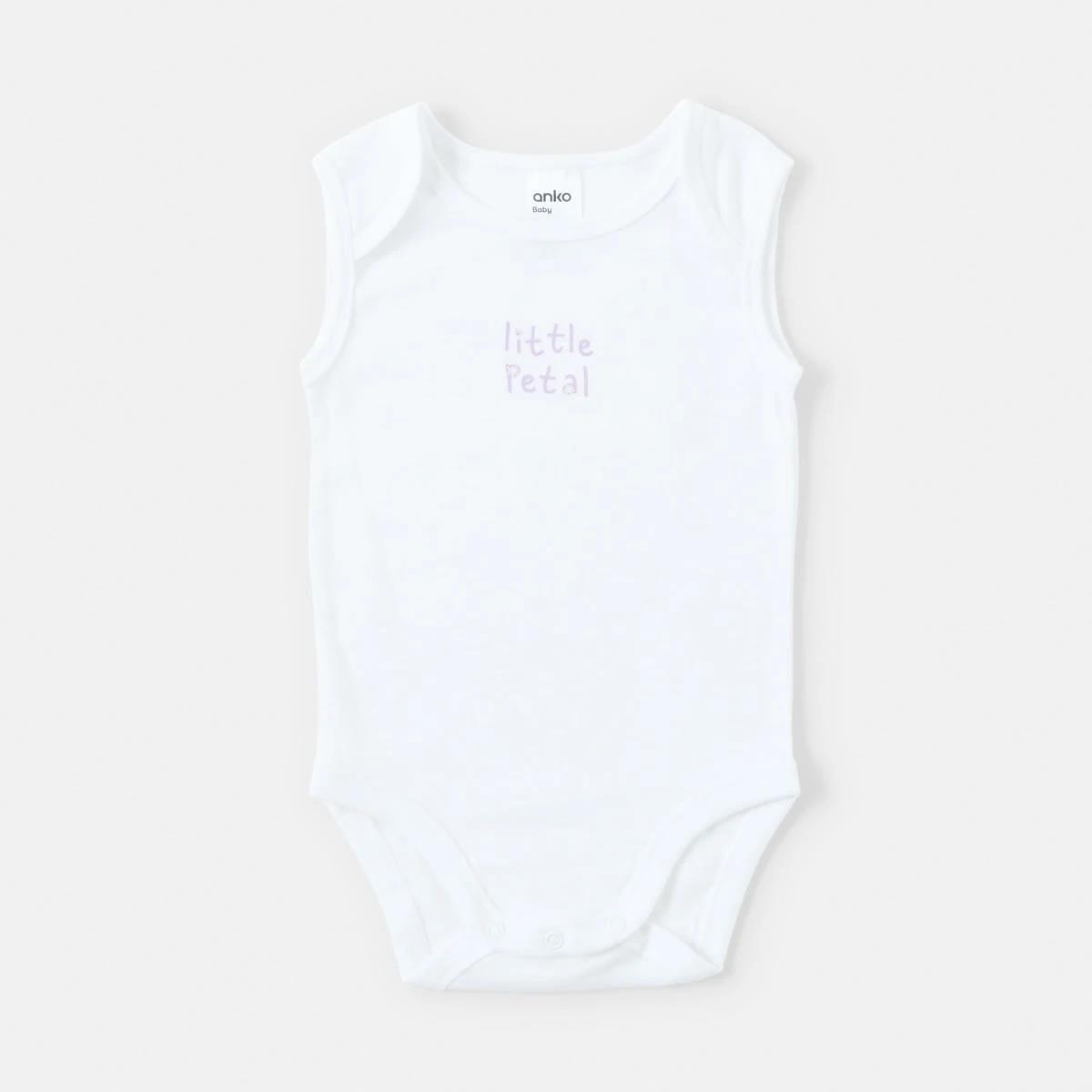 3 5 Pack Sleeveless Bodysuits Floral, 3 of 10