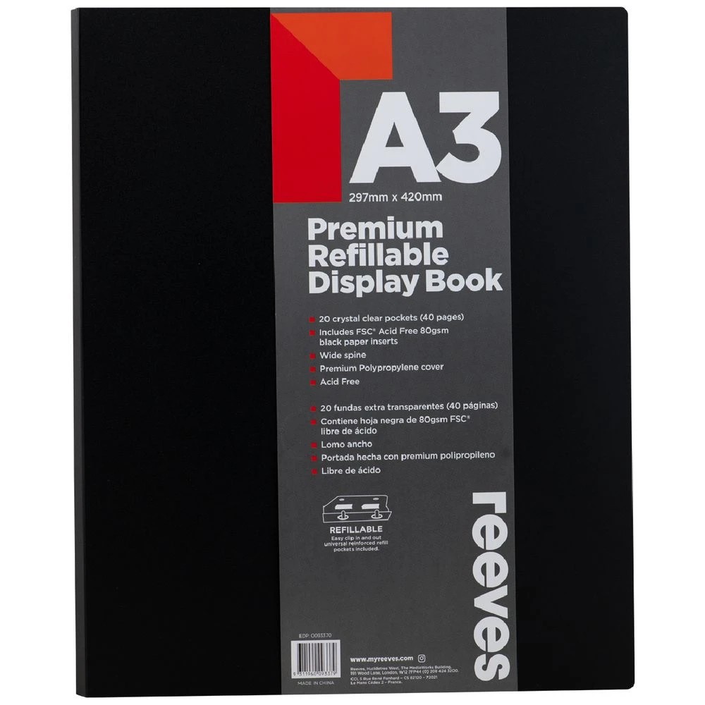 1 Reeves Refillable Display Book A3, 1 of 1