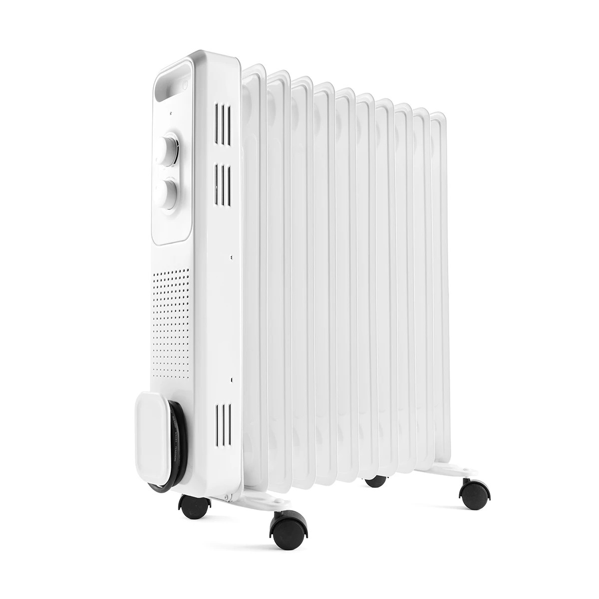 1 11 Fin Oil Heater - Grey, 1 of 9