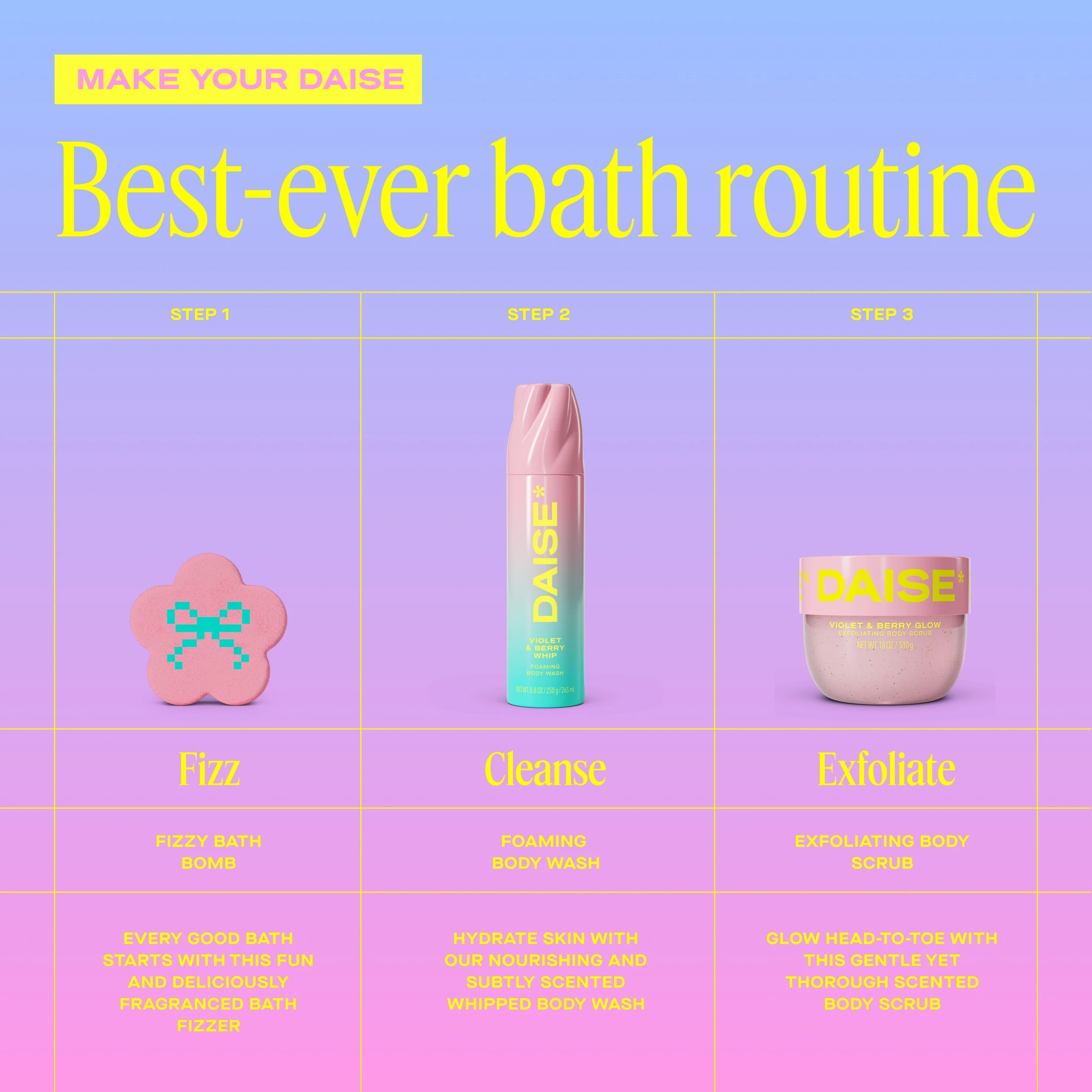 5 DAISE Bloom Bath Bomb 85g - Violet and Berry Scent, 5 of 6