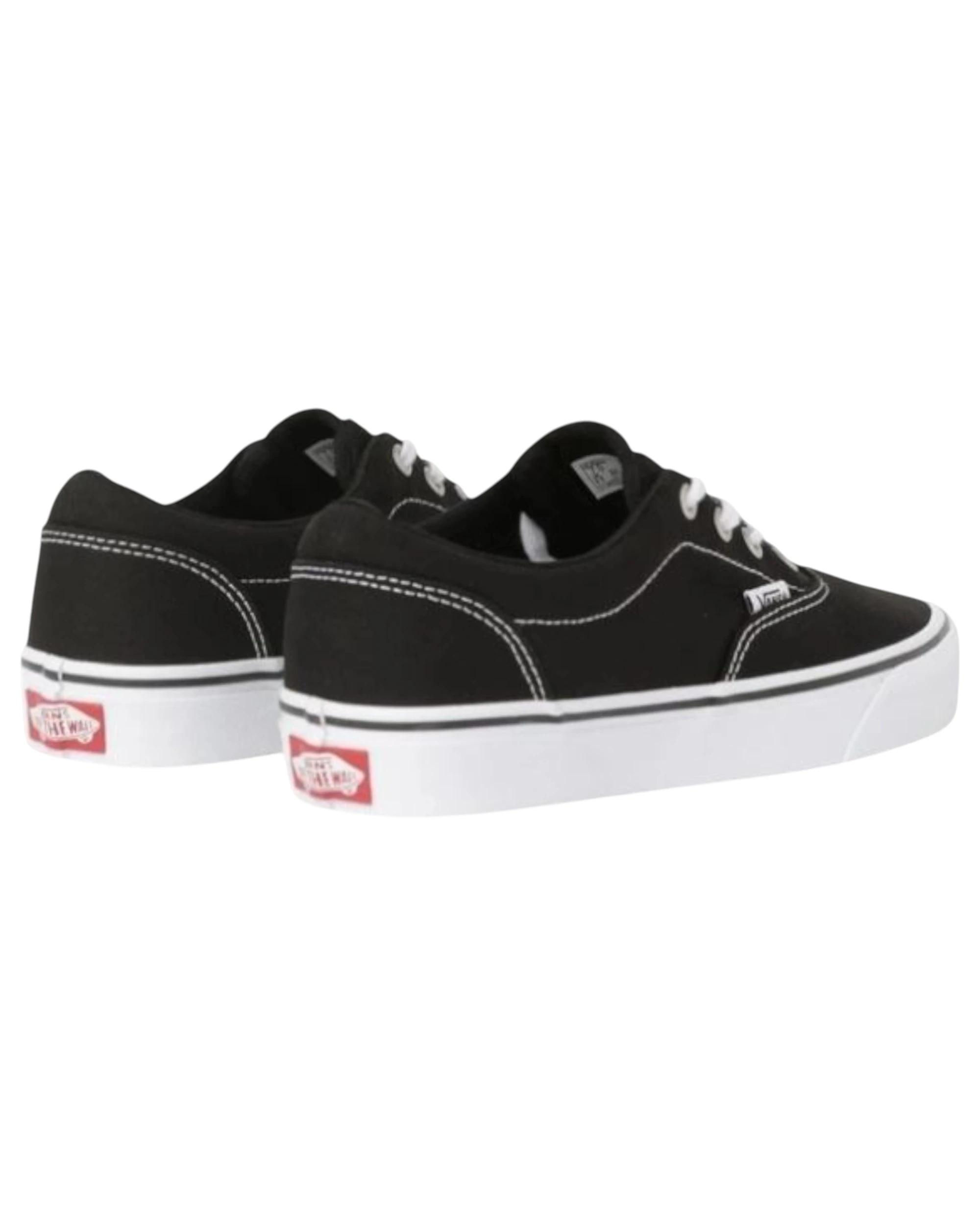 2 Vans Womens Doheny Canvas Black/White Classic Lace Up Shoes BLACK/WHITE, 2 of 5