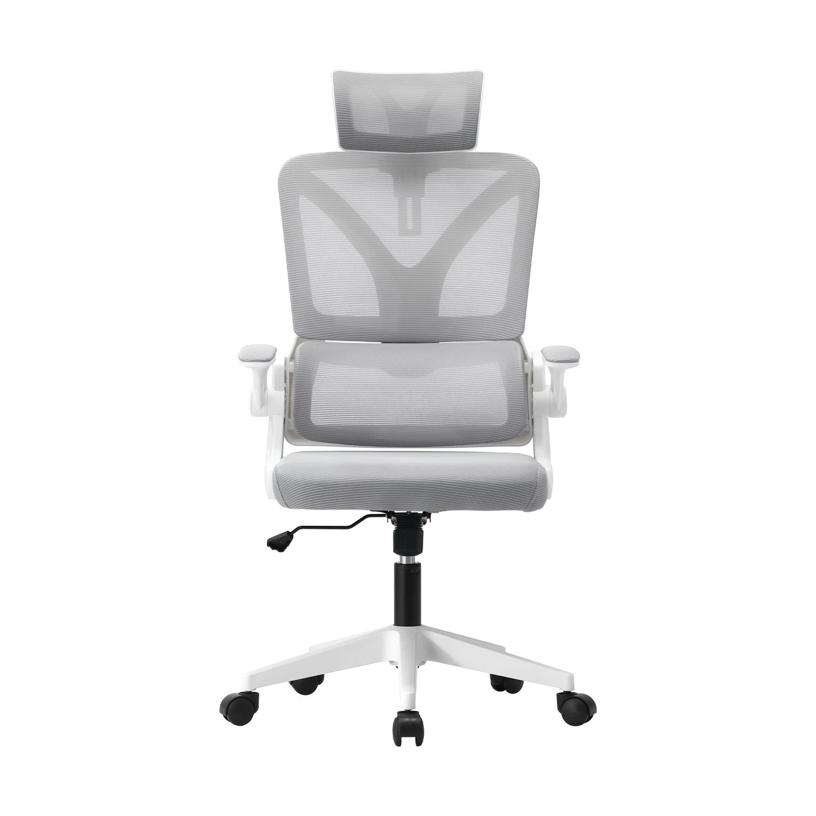 7 Oikiture Mesh Office Chair D-shape
 - White, 7 of 10