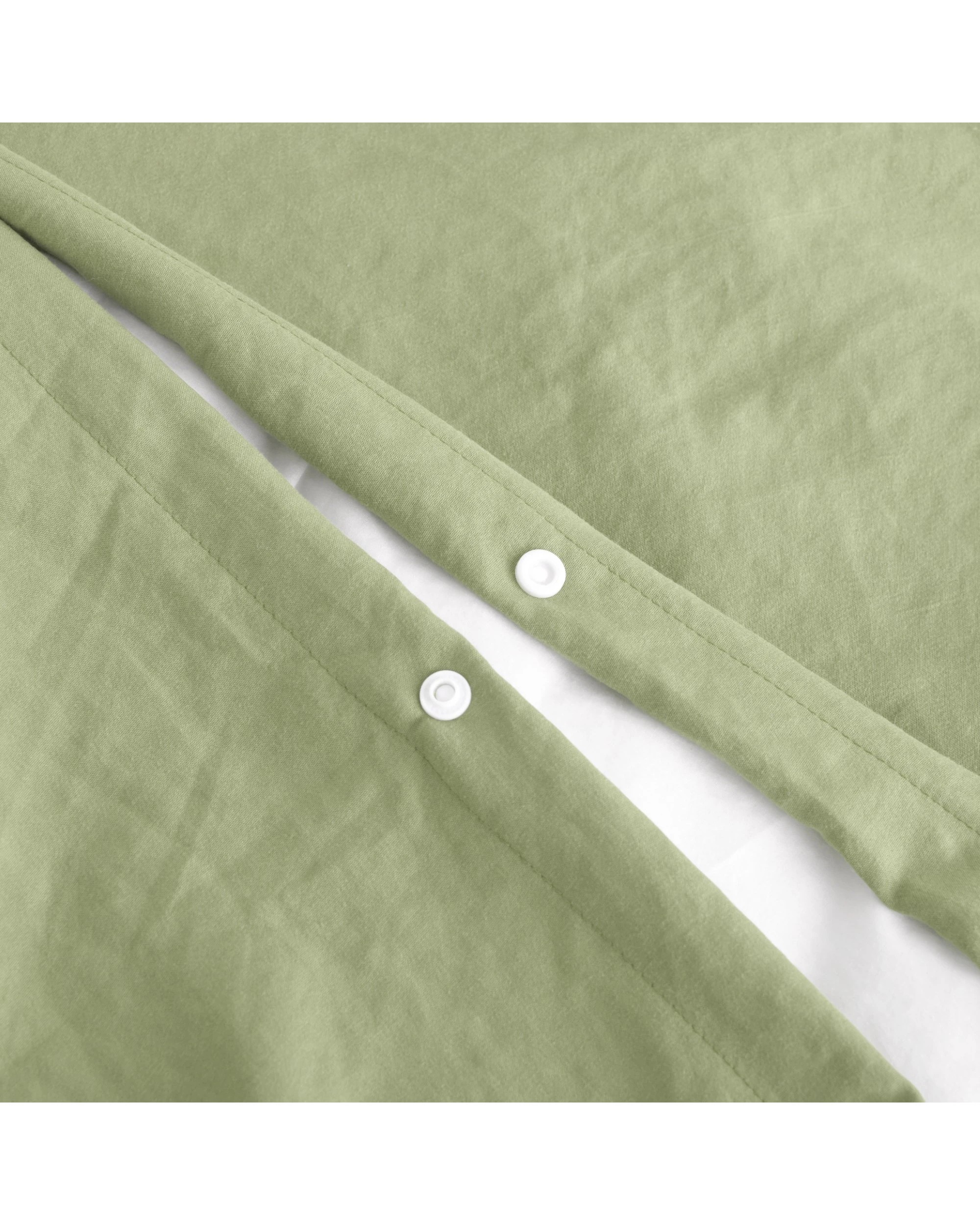 4 Dreamaker Superfine Washed Microfibre Quilt Cover Set - King Bed - Green, 4 of 7