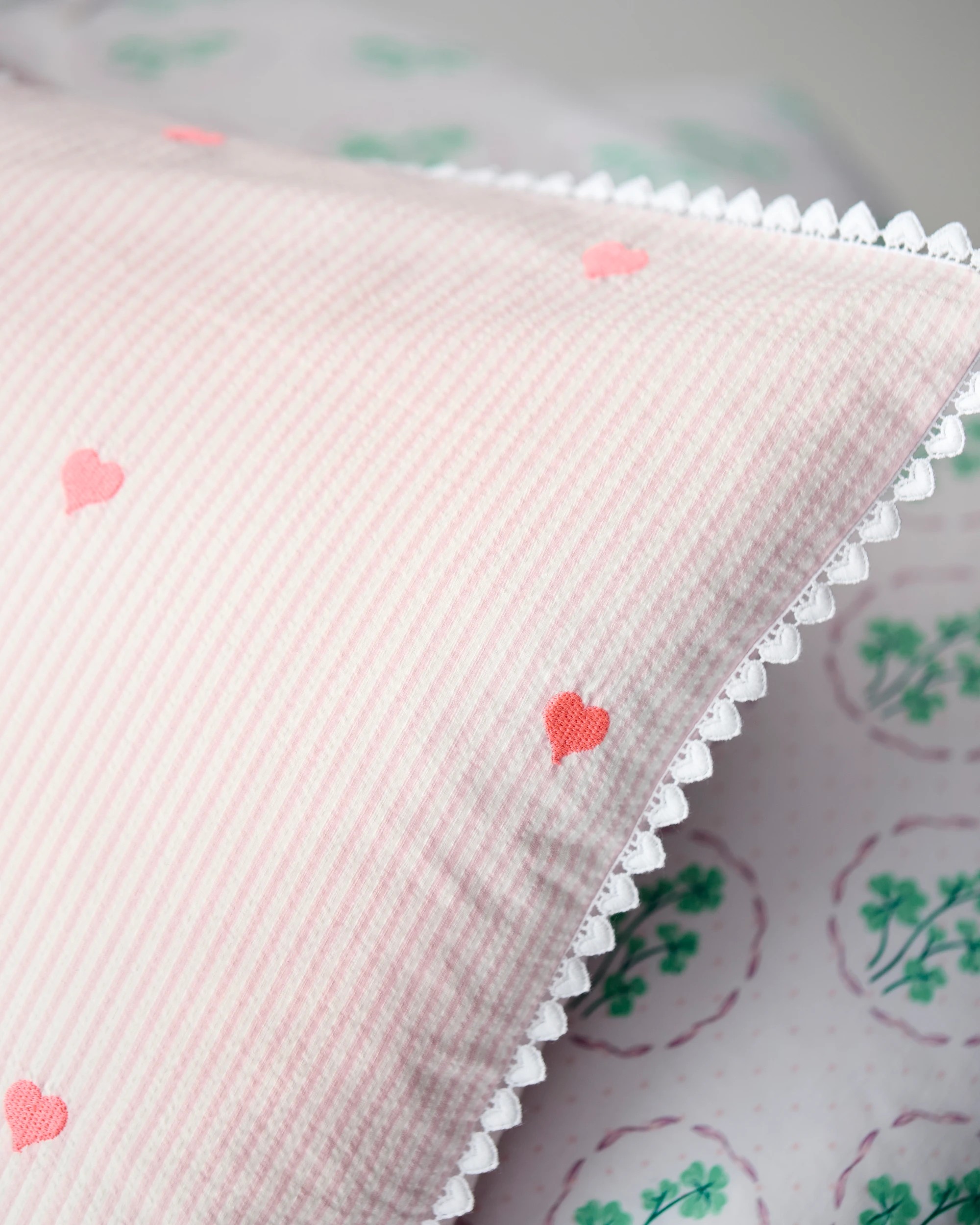 6 Target Brooke Embroidered Hearts Cotton Quilt Cover Set - Double Bed - Purple, 6 of 8