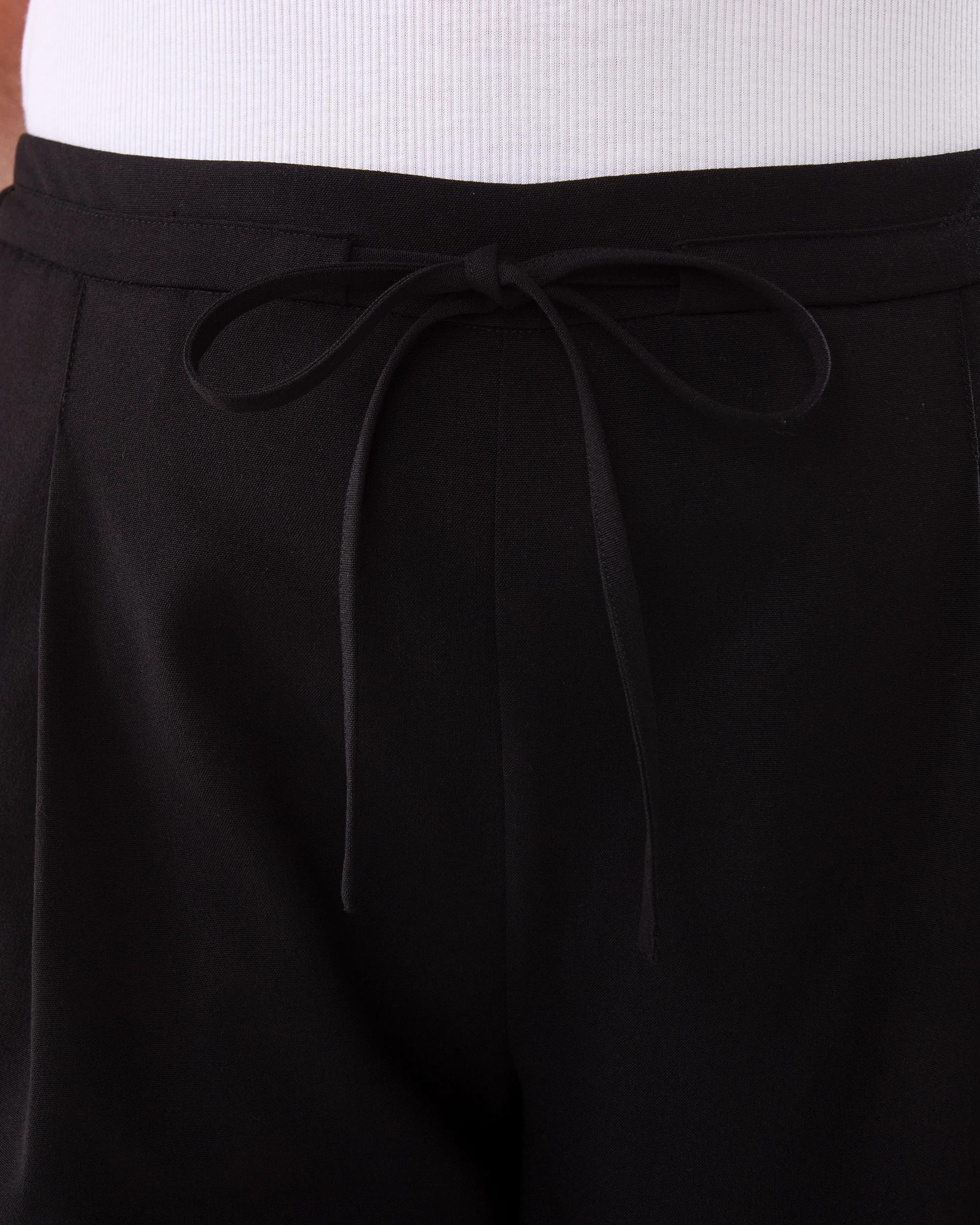 4 Tie Waist Smart Pants Black, 4 of 5