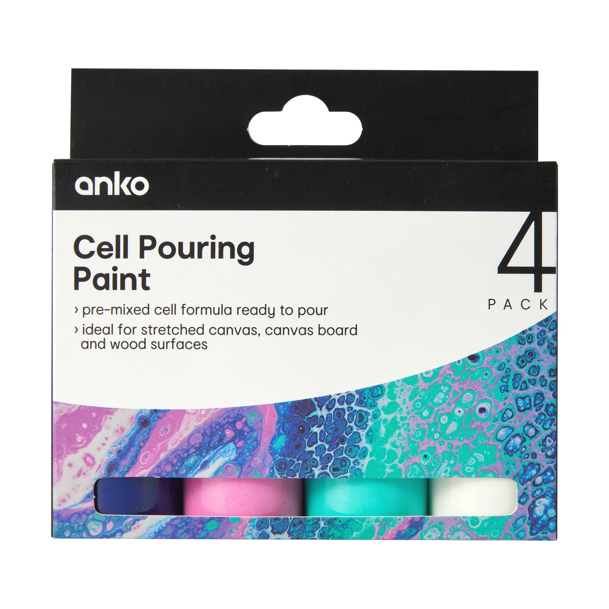 1 4 Pack Cell Pouring Paint - Ocean, 1 of 3