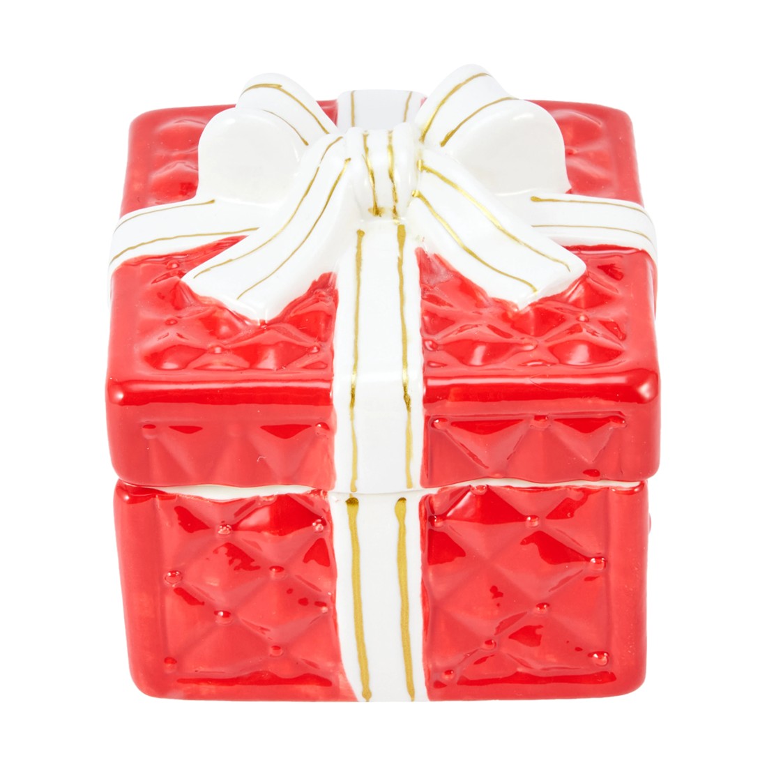 1 Christmas Present Ceramic Candle, 1 of 5