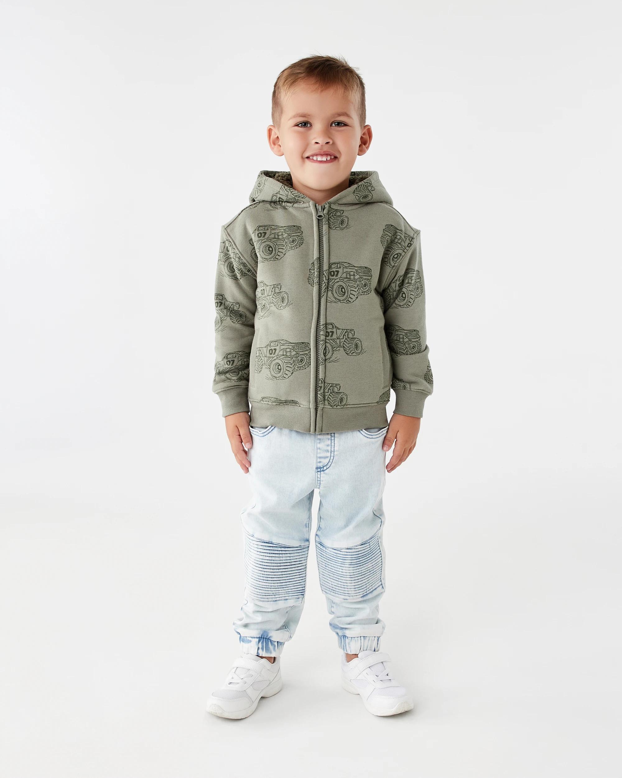 9 Sherpa Lined Hoodie Grn Truck, 9 of 10