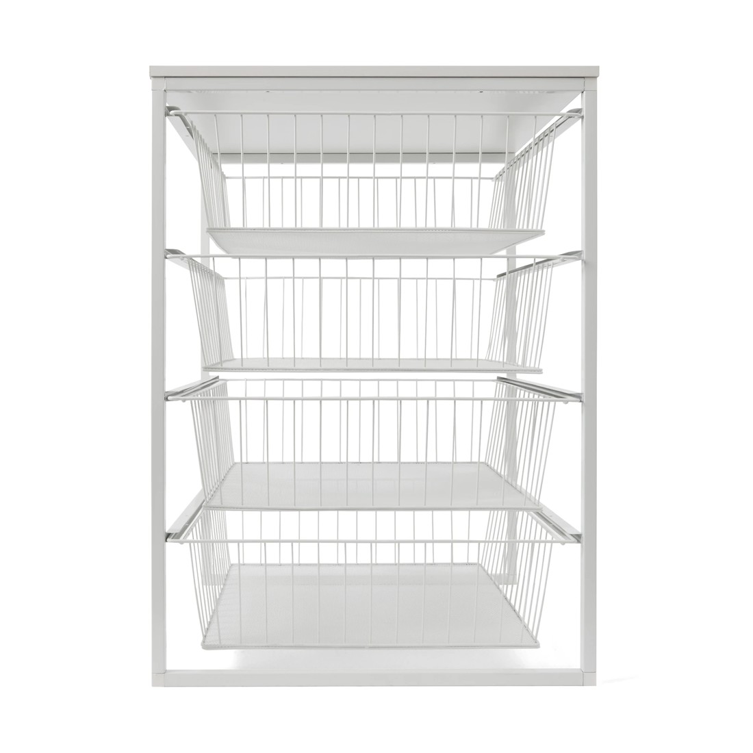4 Mesh and Wire 4 Drawer Unit - White, 4 of 10