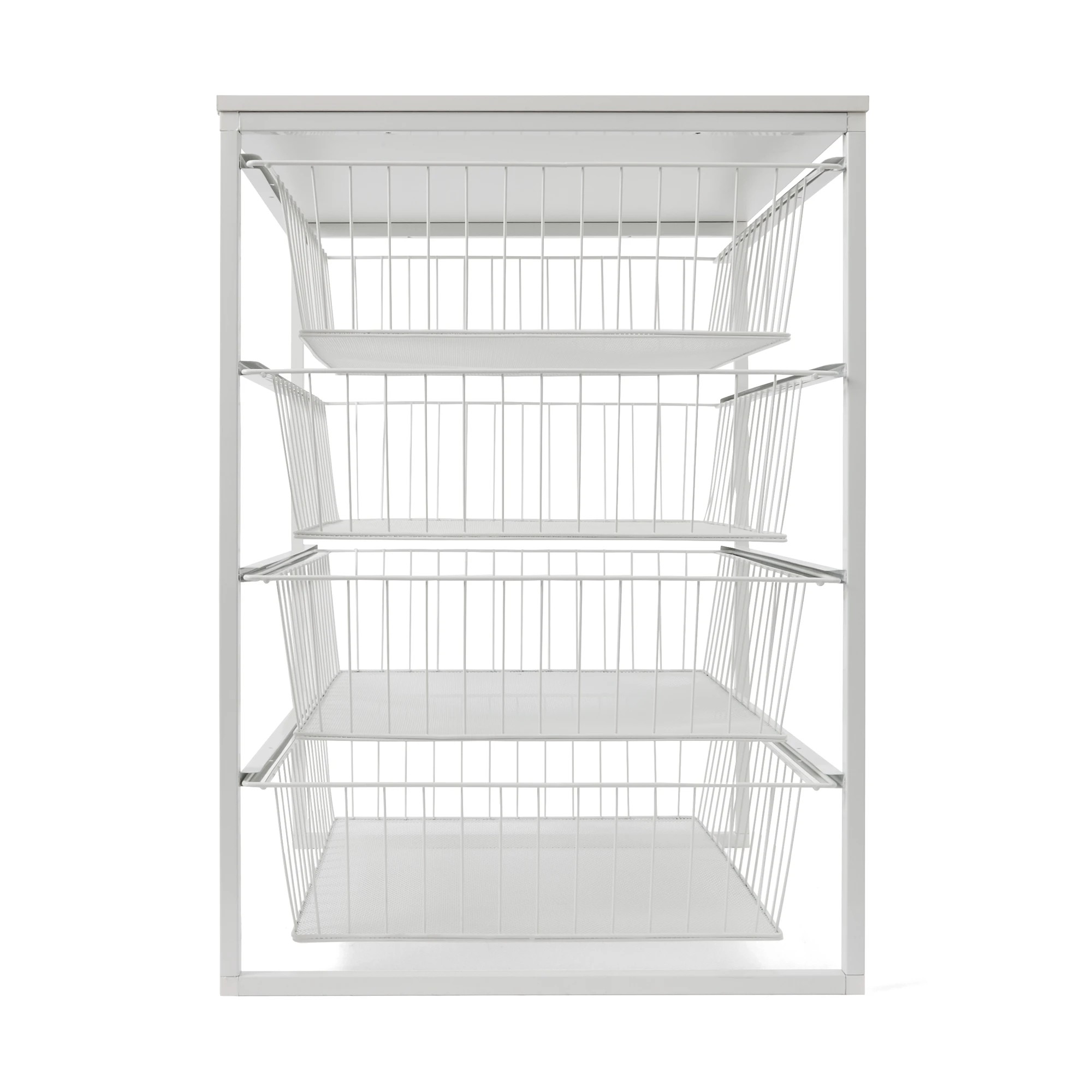 4 Mesh and Wire 4 Drawer Unit - White, 4 of 10
