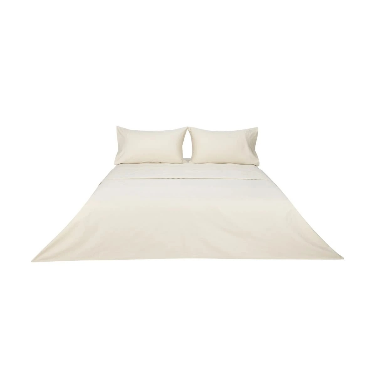 6 500 Thread Count Cotton Sheet Set - Double Bed, Sand, 6 of 6