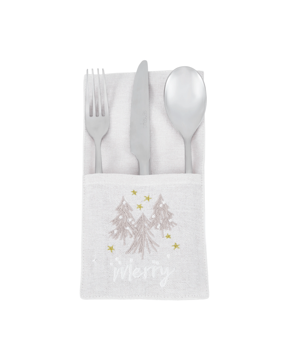 3 4 Pack Natural Cutlery Holders, 3 of 6