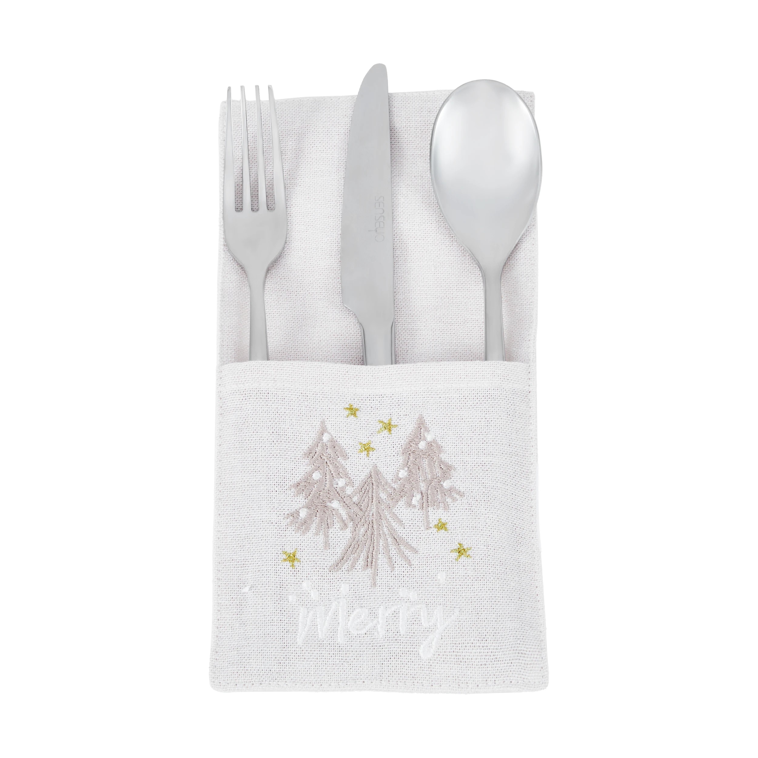 3 4 Pack Natural Cutlery Holders, 3 of 6