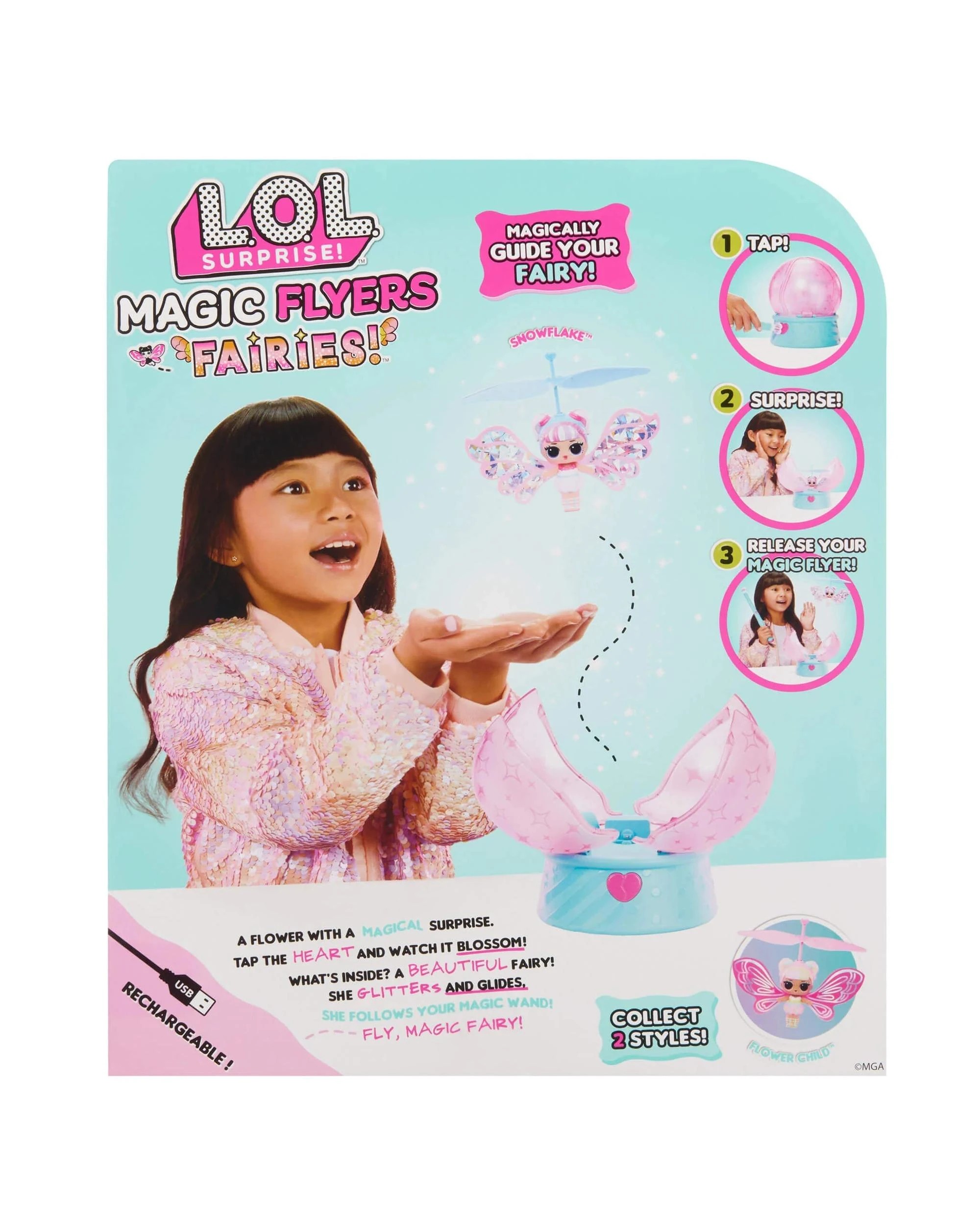 6 L.O.L. Surprise Magic Flyers Fairies Tots Snowflake Flying Doll, 6 of 6