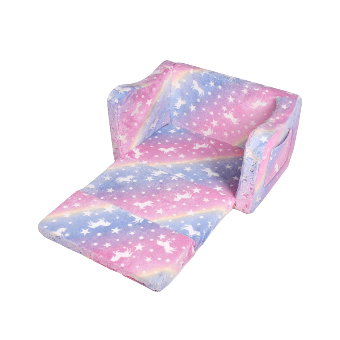 6 Advwin 2-in-1 Kids Flip Open Sofa Couch Foldable Bed, 6 of 8