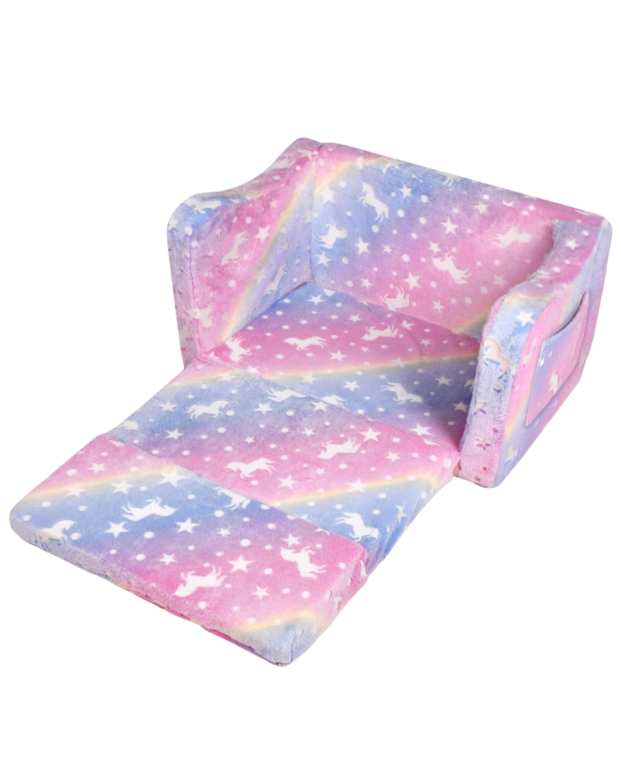 6 Advwin 2-in-1 Kids Flip Open Sofa Couch Foldable Bed, 6 of 8