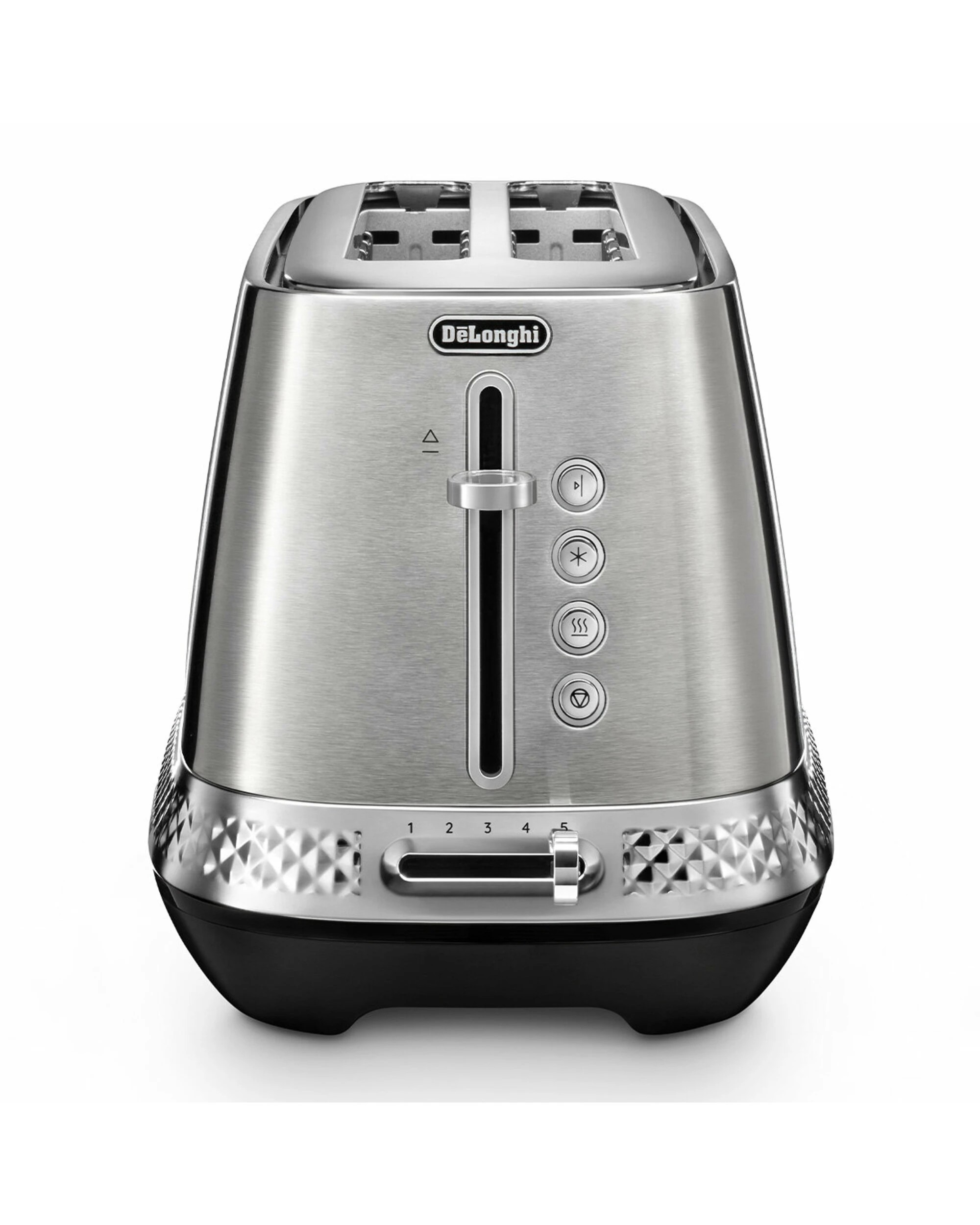 1 De'Longhi Diadema Long Slot Toaster Platinum, 1 of 5
