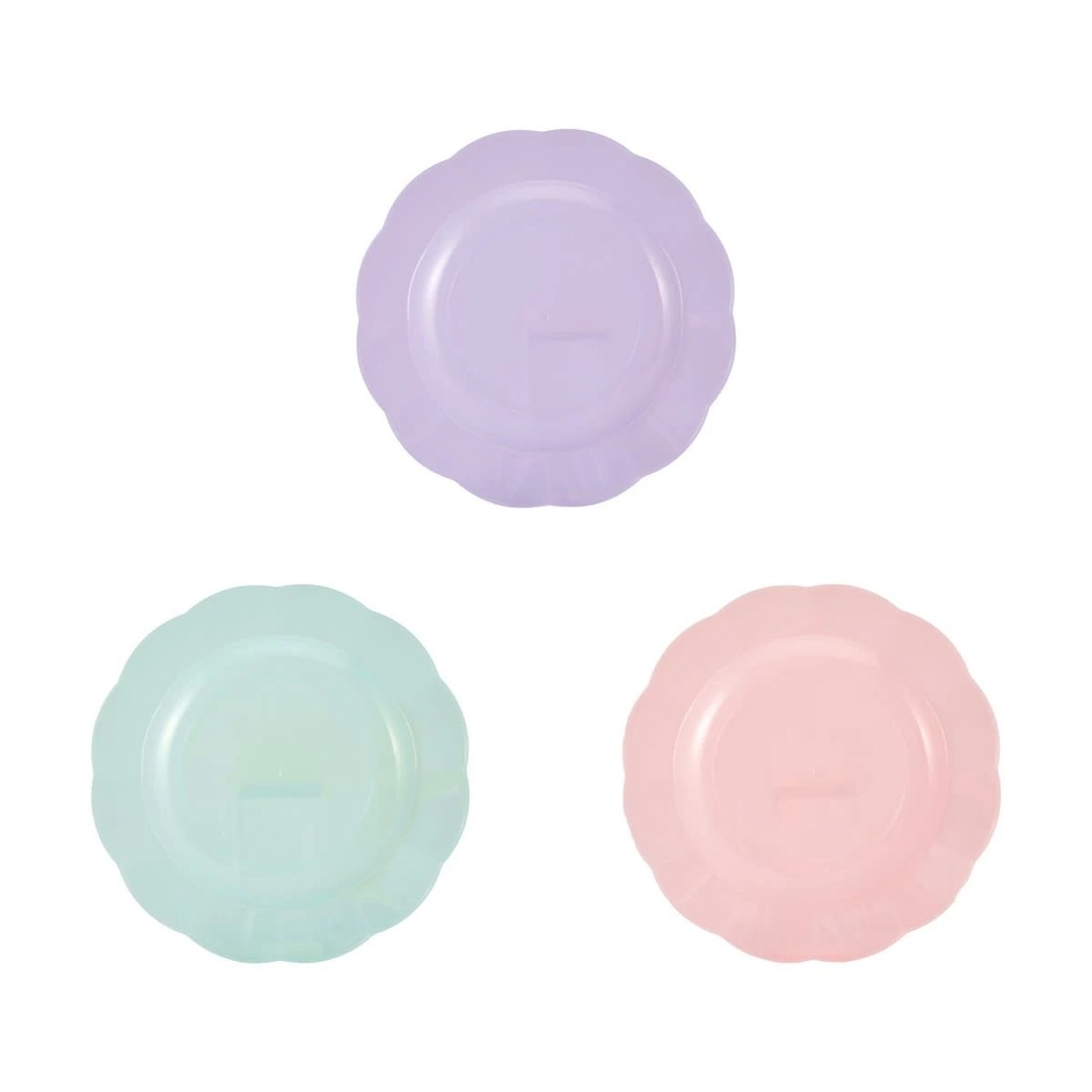 4 6 Piece Reusable Pastel Coloured Plates, 4 of 5