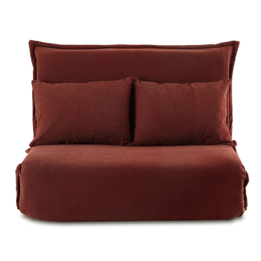 3 Artiss Floor Lounge Sofa Bed Foldable 2 Seater Orange - Orange, 3 of 7