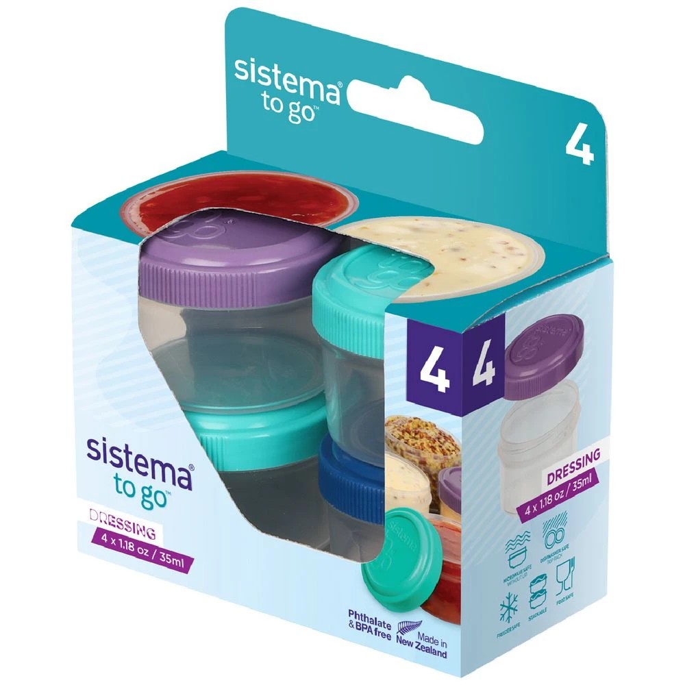 1 Sistema Dressing To Go Set 4 Pack, 1 of 3