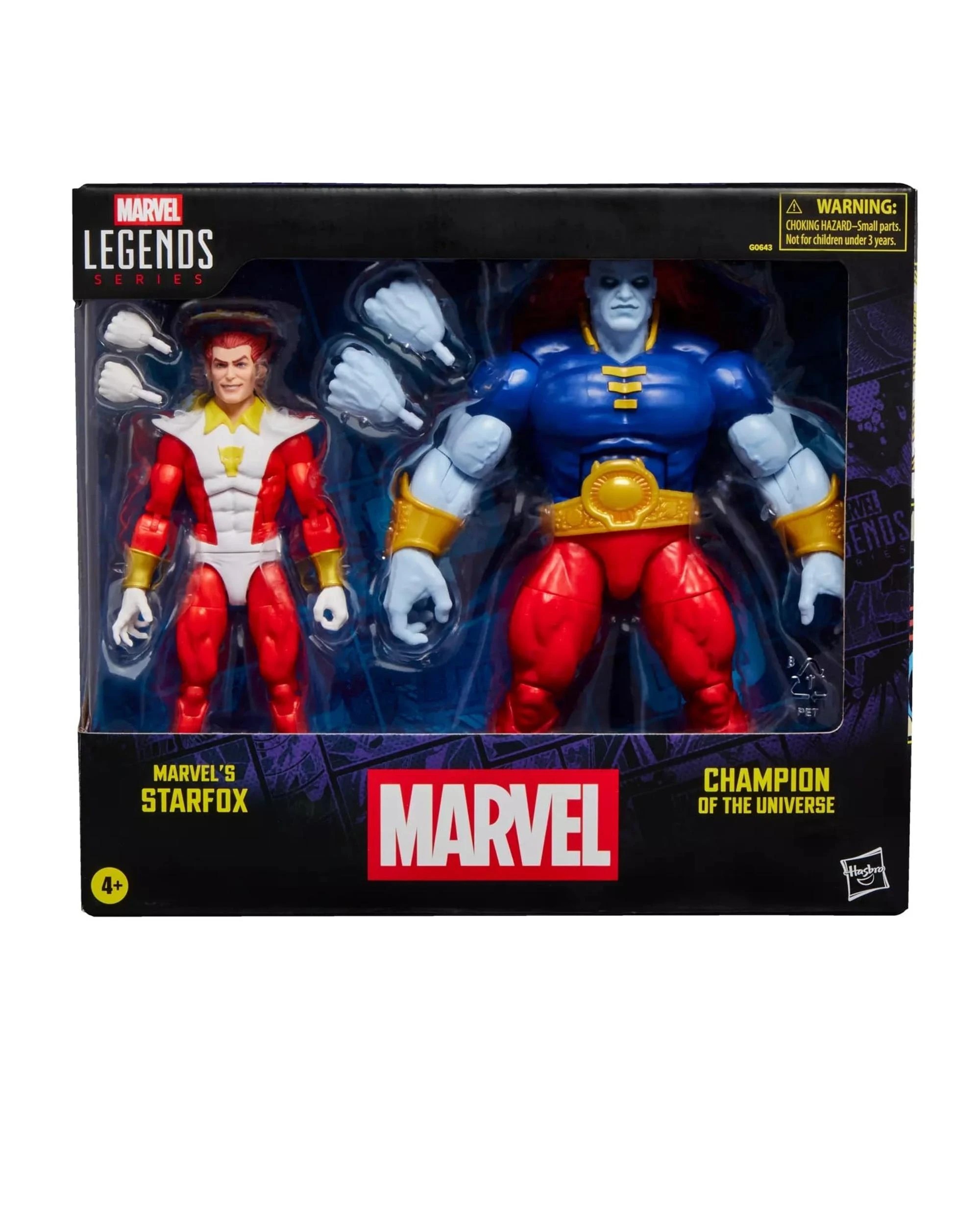 2 Marvel Legends Series Marvel's Starfox and Champion of the Universe Action Figure 2 Pack, 2 of 10