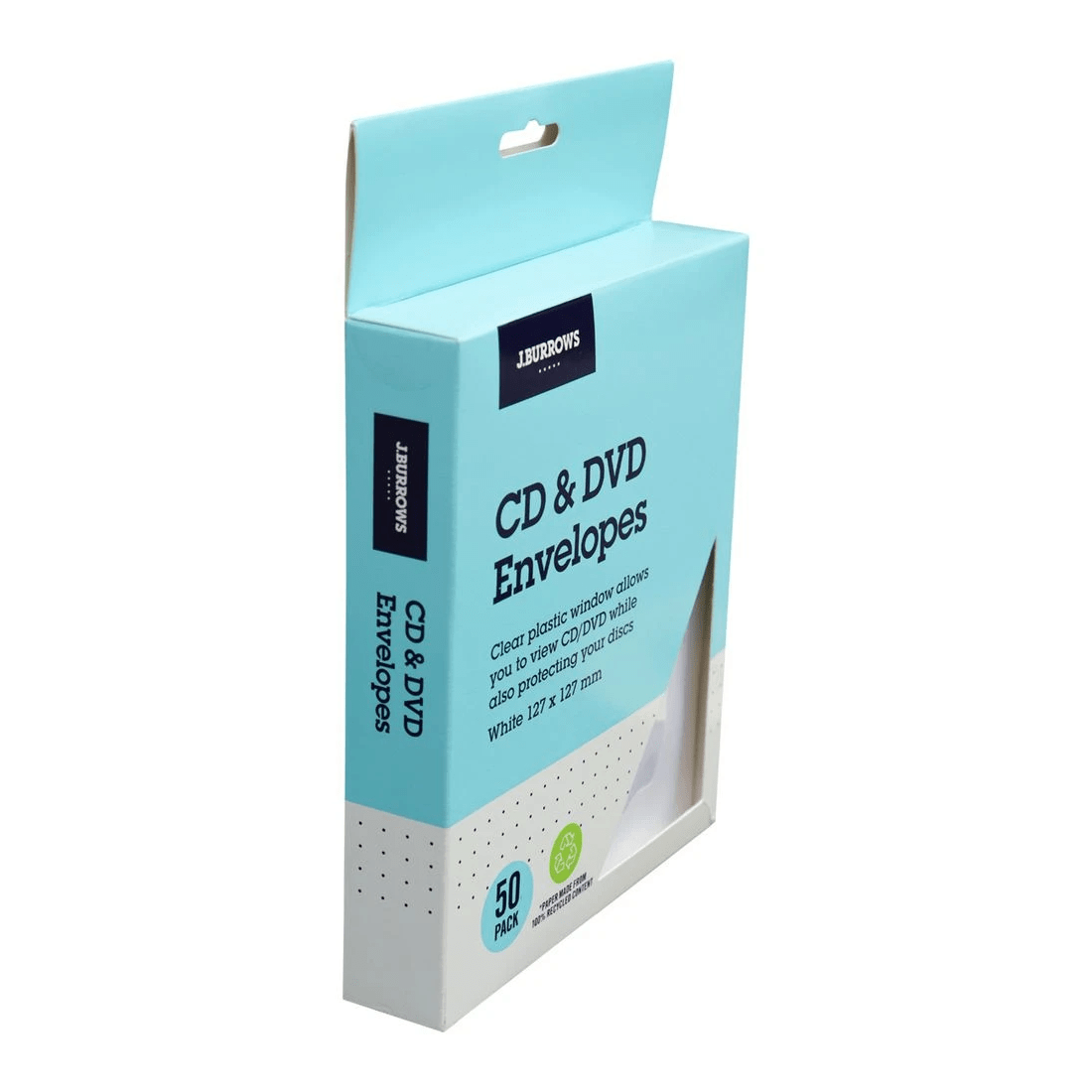 2 J.Burrows CD Envelopes White 50 Pack, 2 of 4