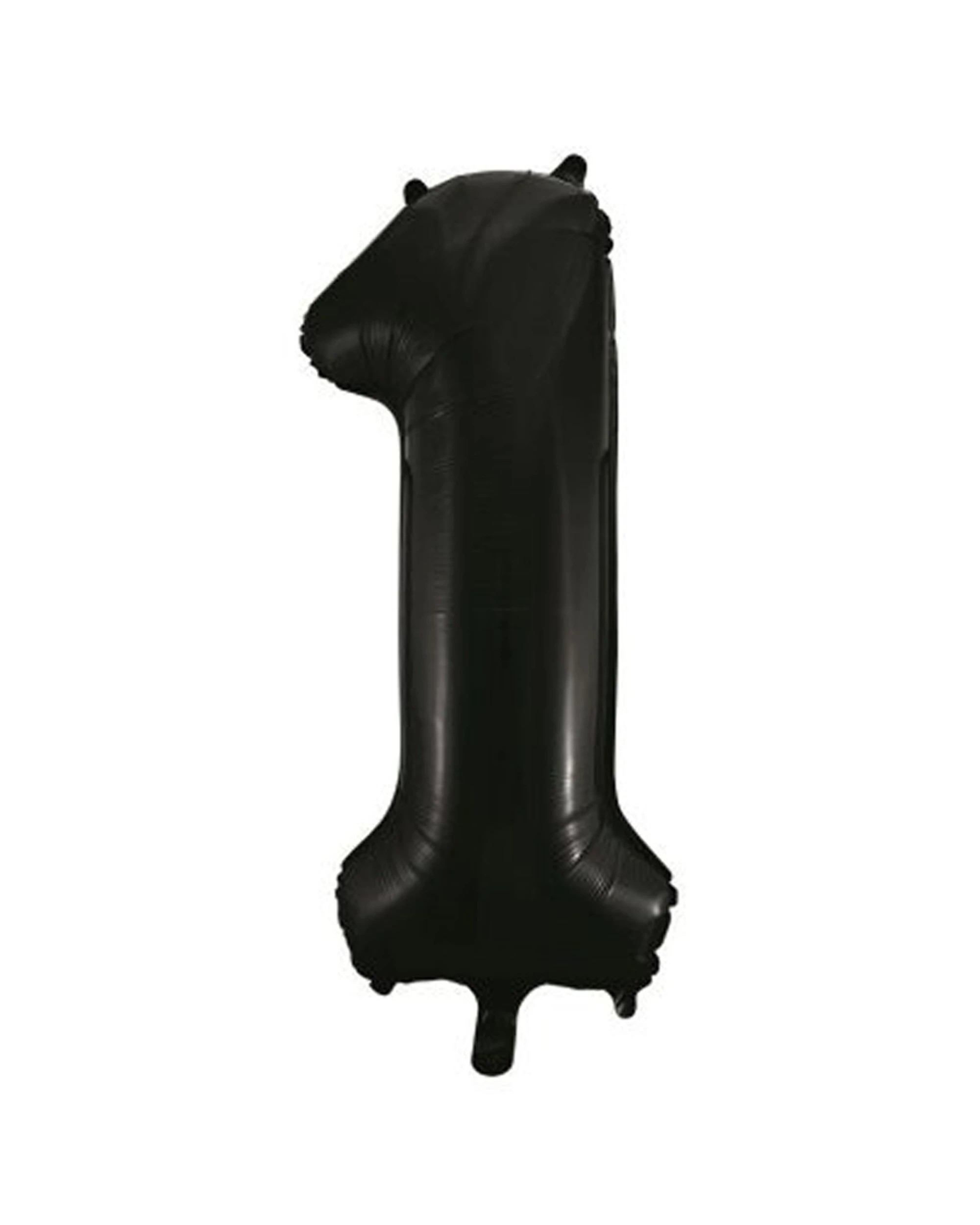 1 Alpen Decrotex Foil Balloon Number 1 Party Decoration 34 Inches - Black, 1 of 1
