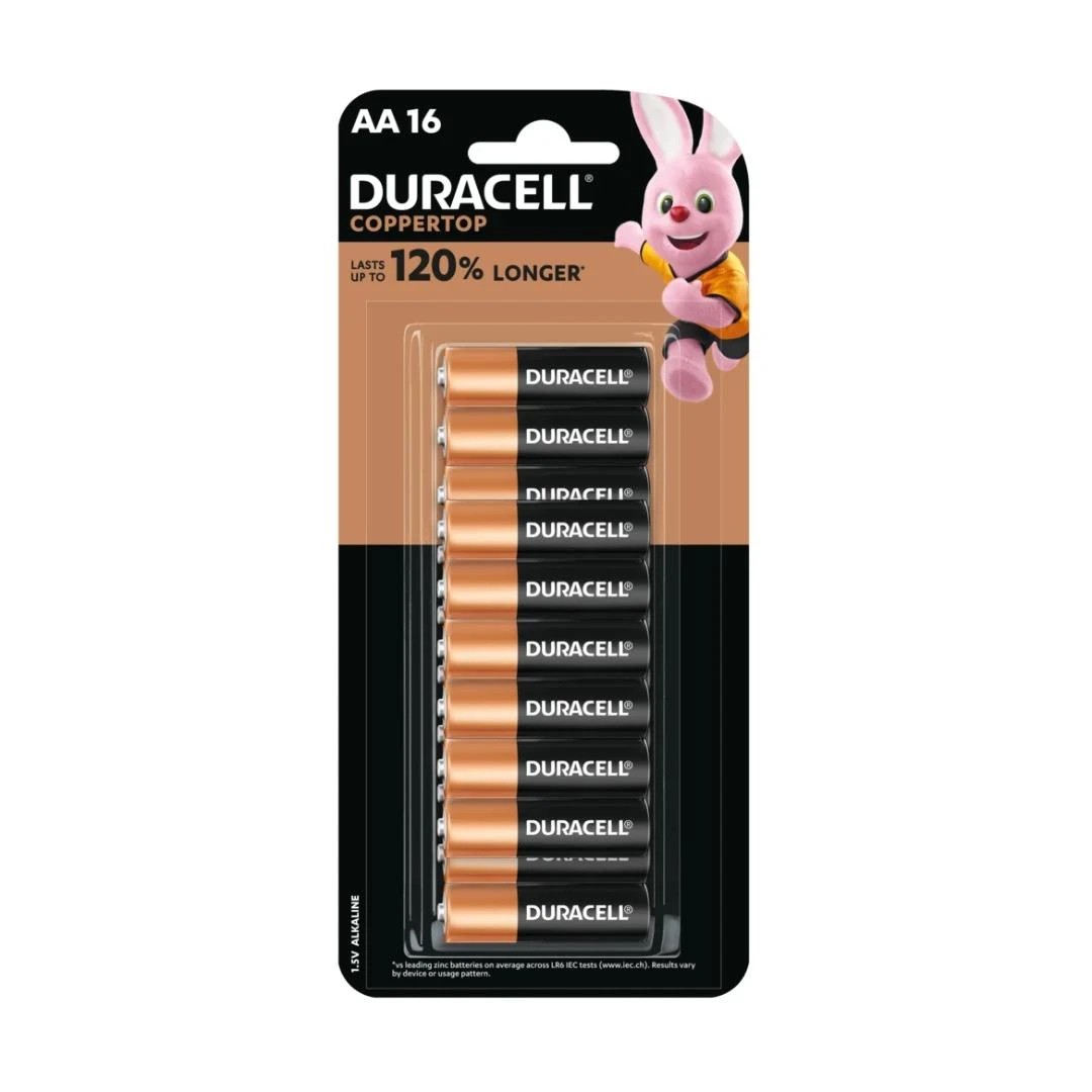 1 16 Pack Duracell Coppertop AA 1.5V Alkaline Batteries - Multi, 1 of 10