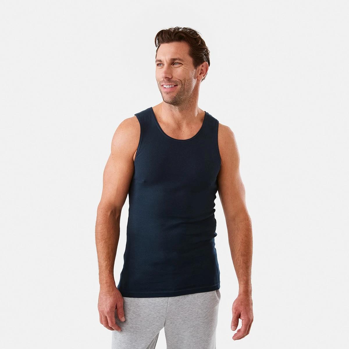 1 3 Pack Singlets DRESS BLUE, 1 of 7
