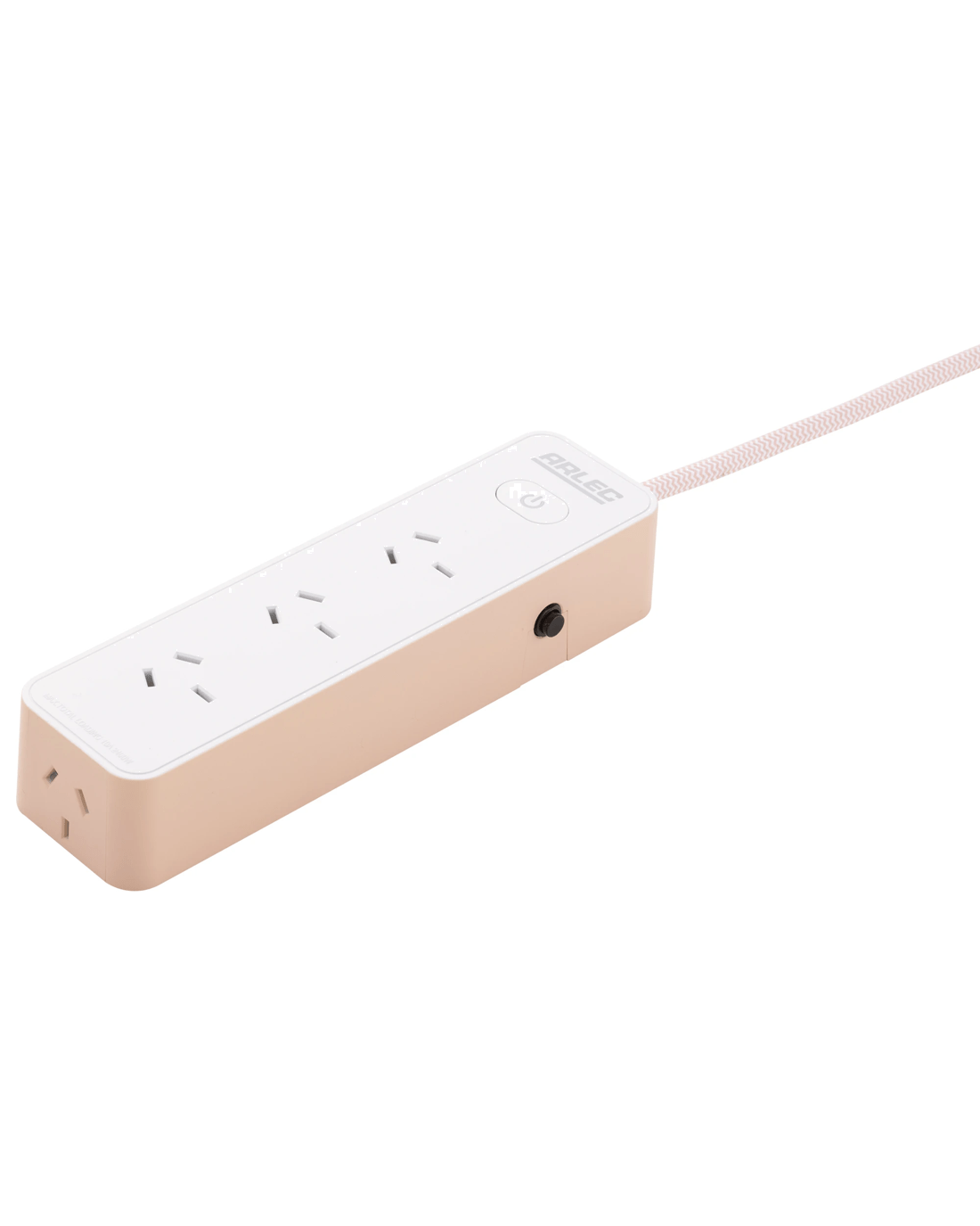 3 4 Outlet Arlec Powerboard with Master Switch - Pink, 3 of 4