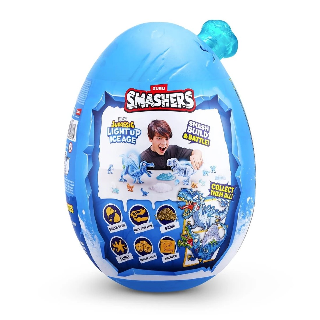 7 Zuru Smashers Mega Jurassic Light Up Ice Age Egg - Assorted, 7 of 8