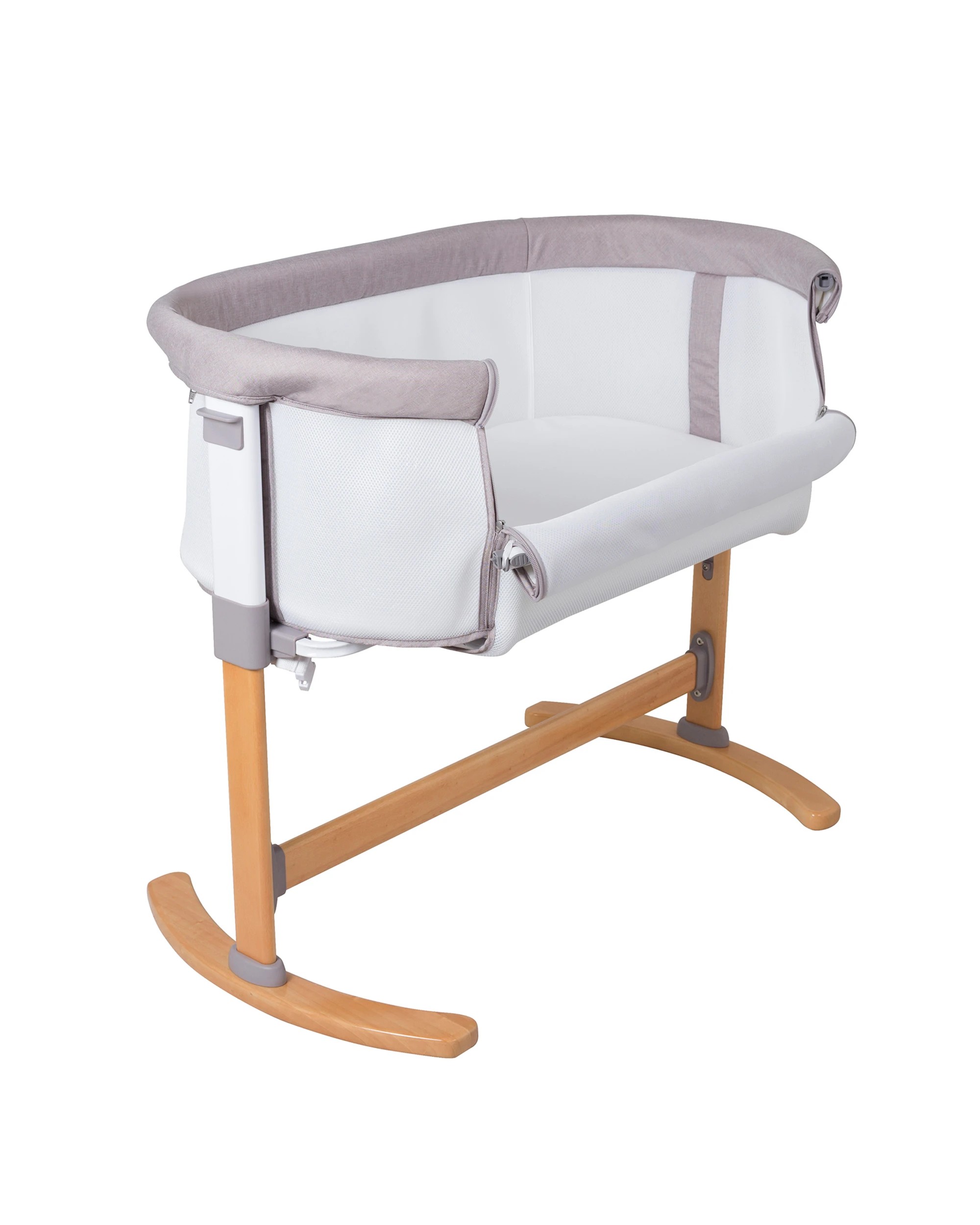 2 Childcare Osmo Breathable Bedside Sleeper - Beech - Natural, 2 of 5