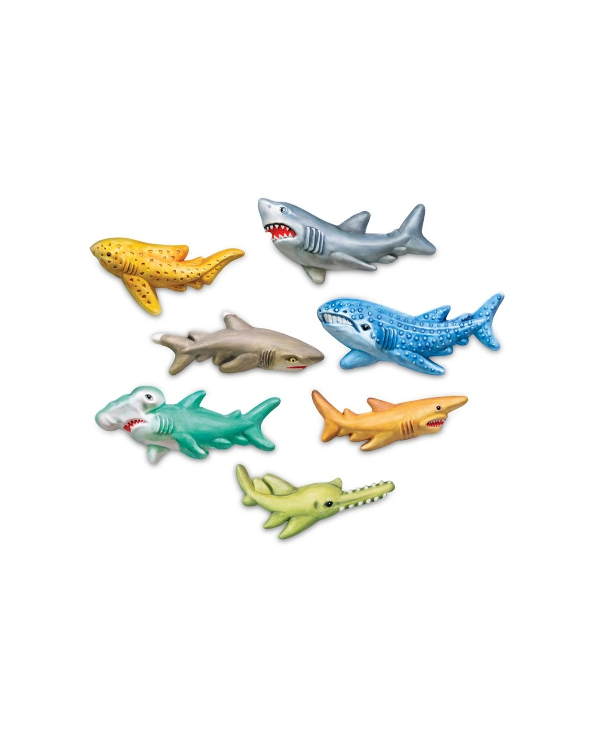 2 4M Mould & Paint Animal Sharks Kids Children Art Craft Activity Fun Play - Multi, 2 of 3