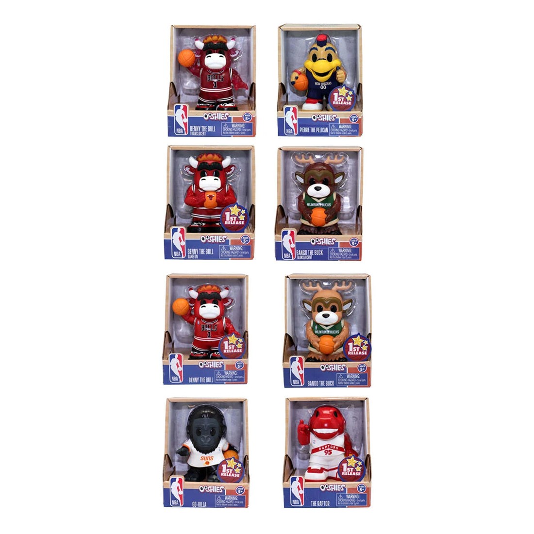 1 10cm Ooshies NBA First Release Figure Collectible - Assorted, 1 of 6