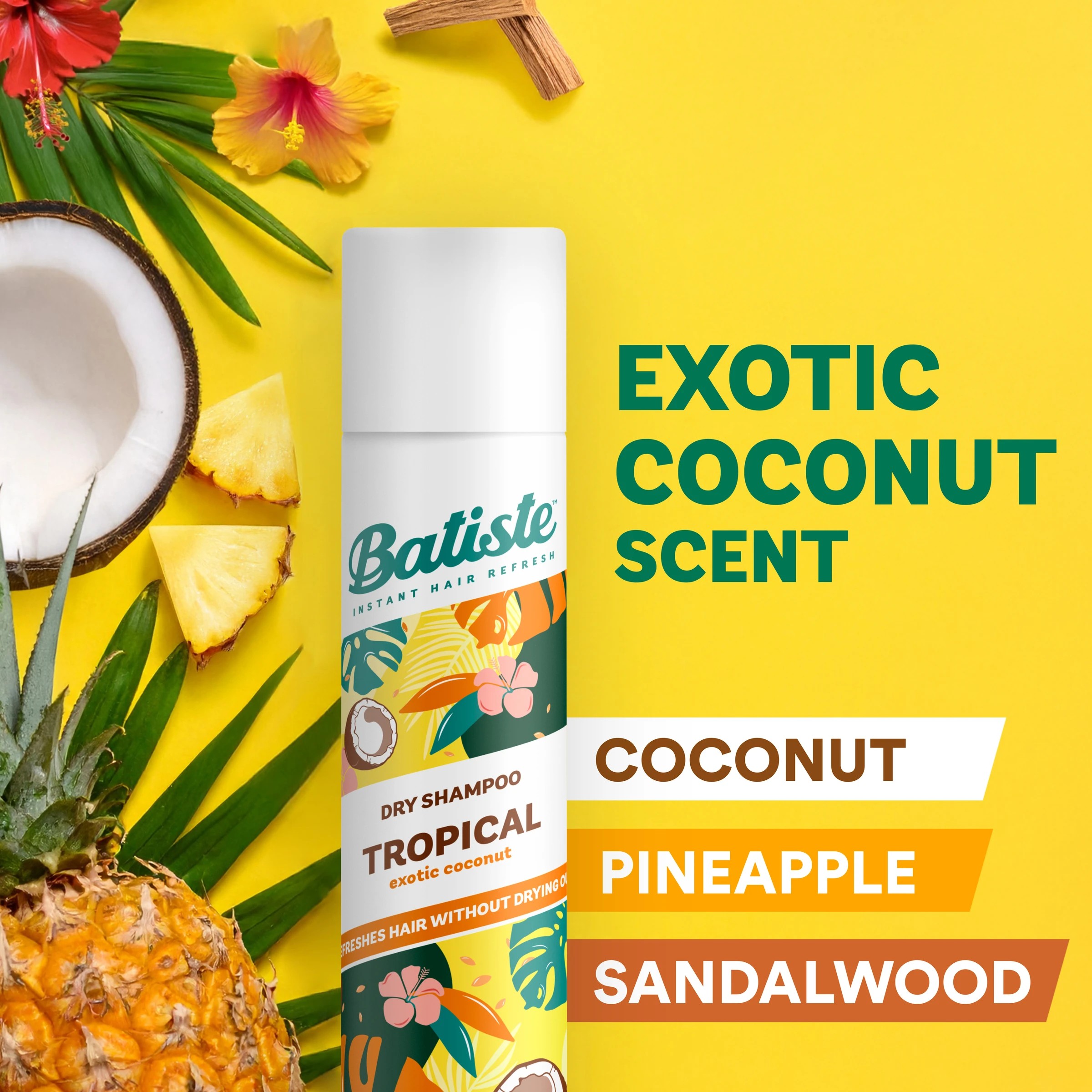 4 Batiste 50ml Tropical Dry Shampoo, 4 of 10