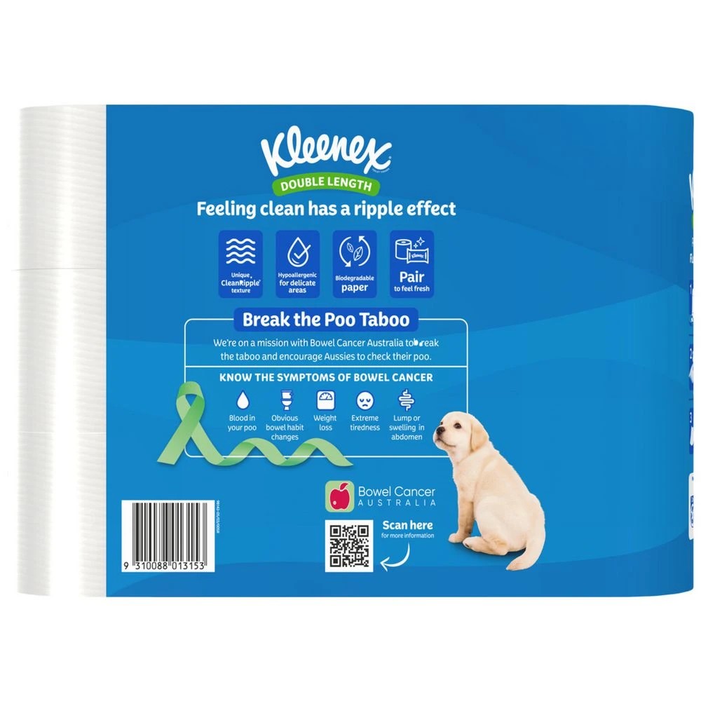 3 Kleenex Complete Clean Toilet Tissue Double Length 12 Pack, 3 of 5